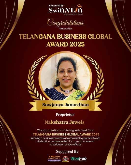 Nakshatra Jewels Bags the Telangana Business Global Award 2025