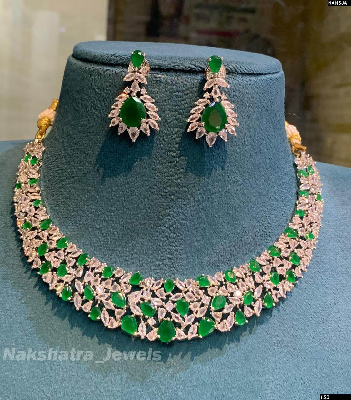 AD Stones Choker - Nakshatra Jewels