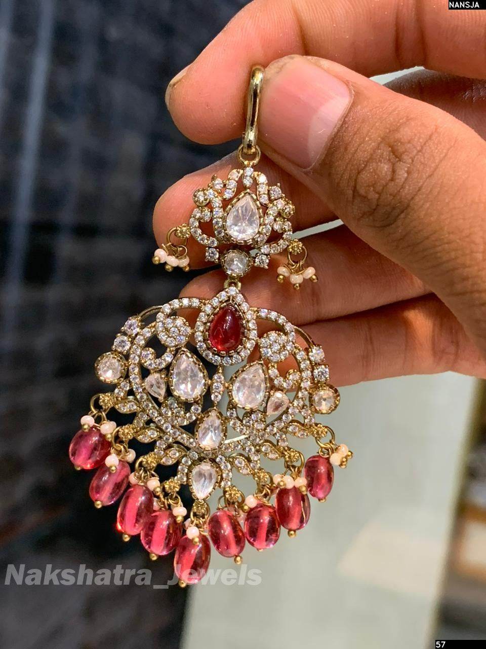 Mossianite Stones Tikka - Nakshatra Jewels