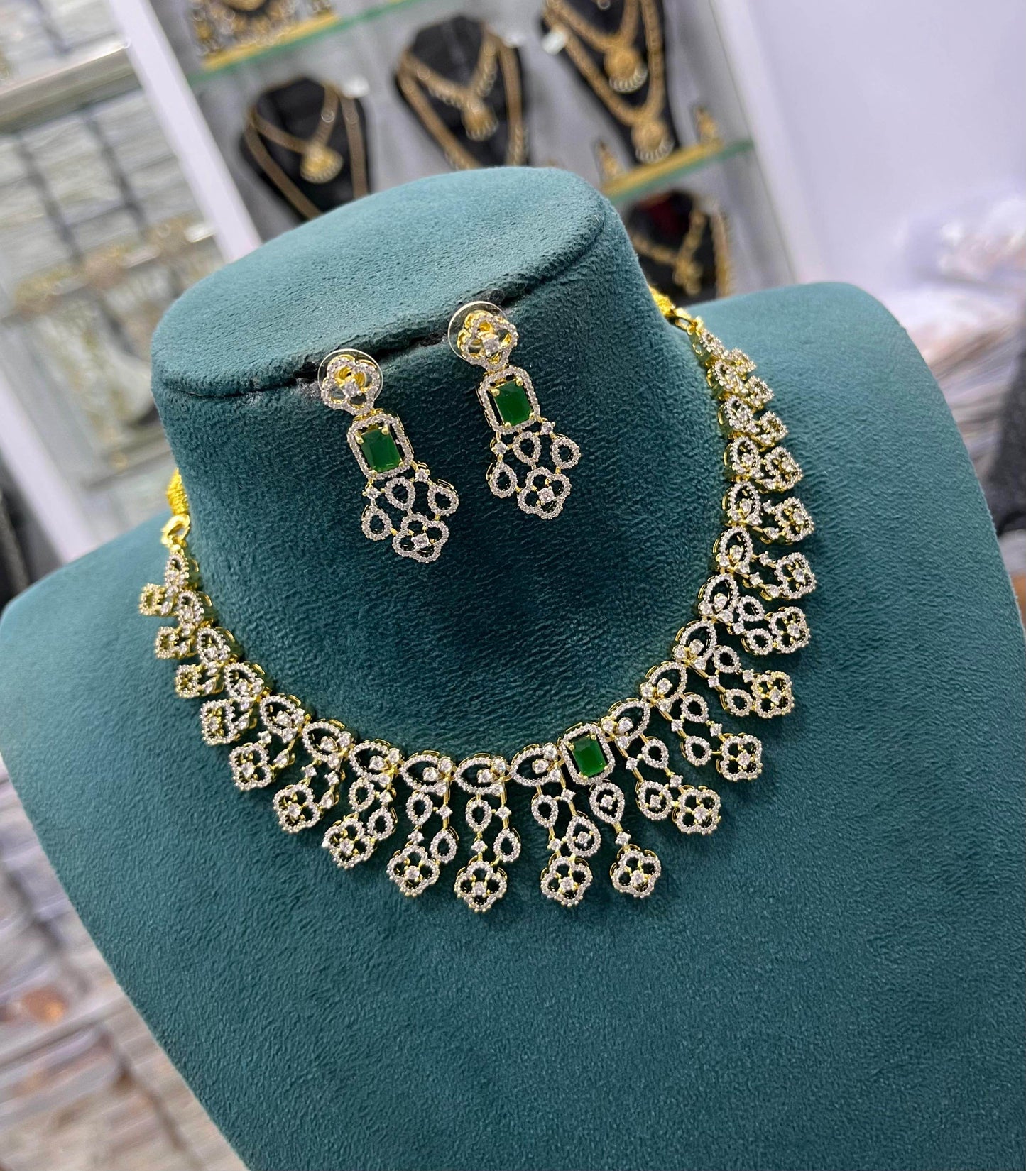 American Diamond Stones Necklace