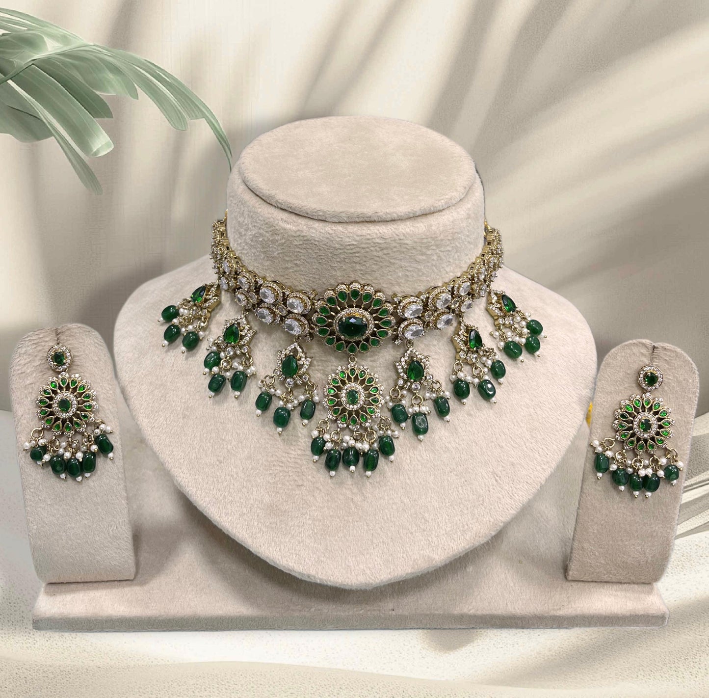 Victorian Polish with AD Stones Bridal Choker