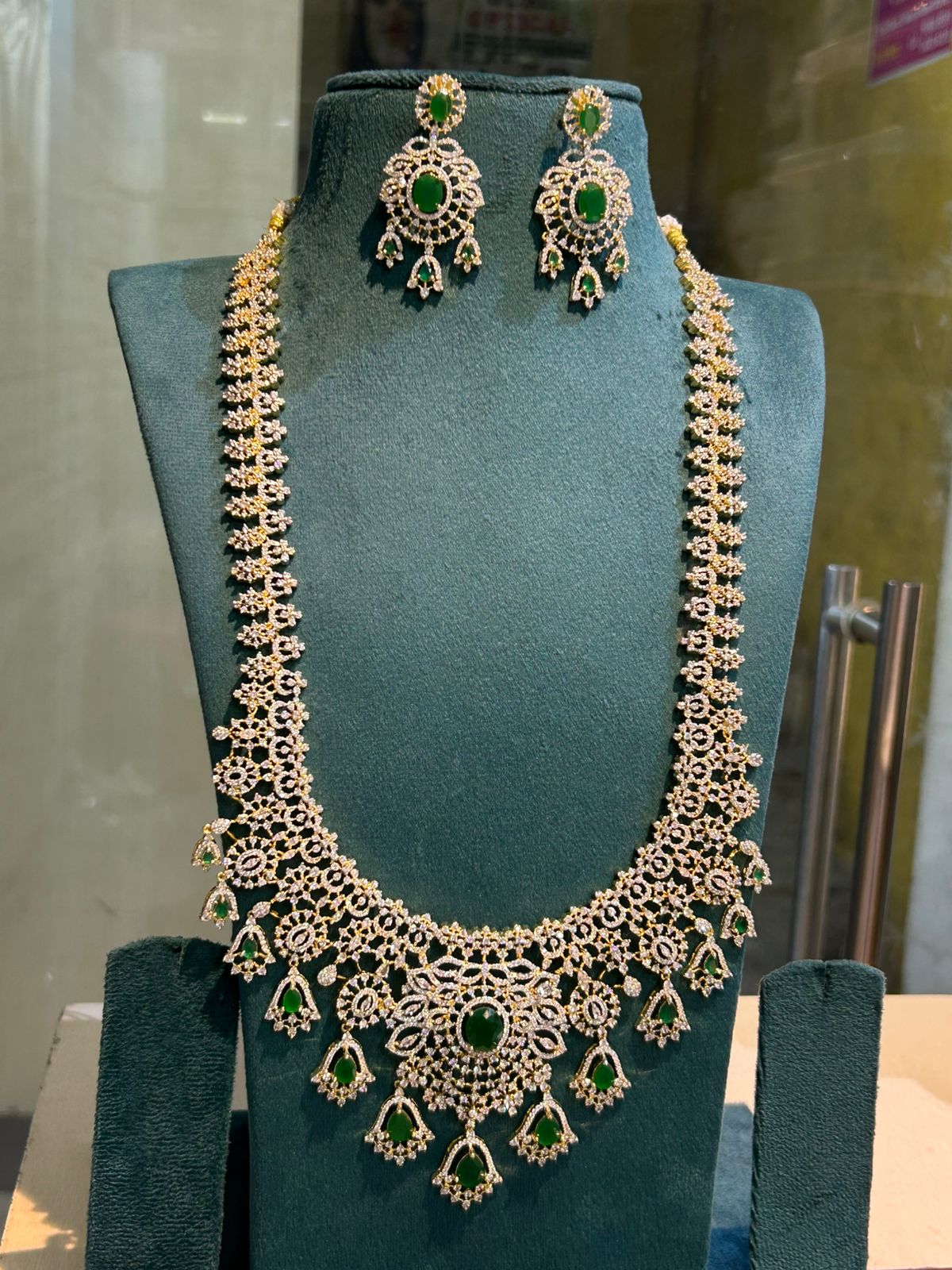 American Diamond Stones Bridal Haram