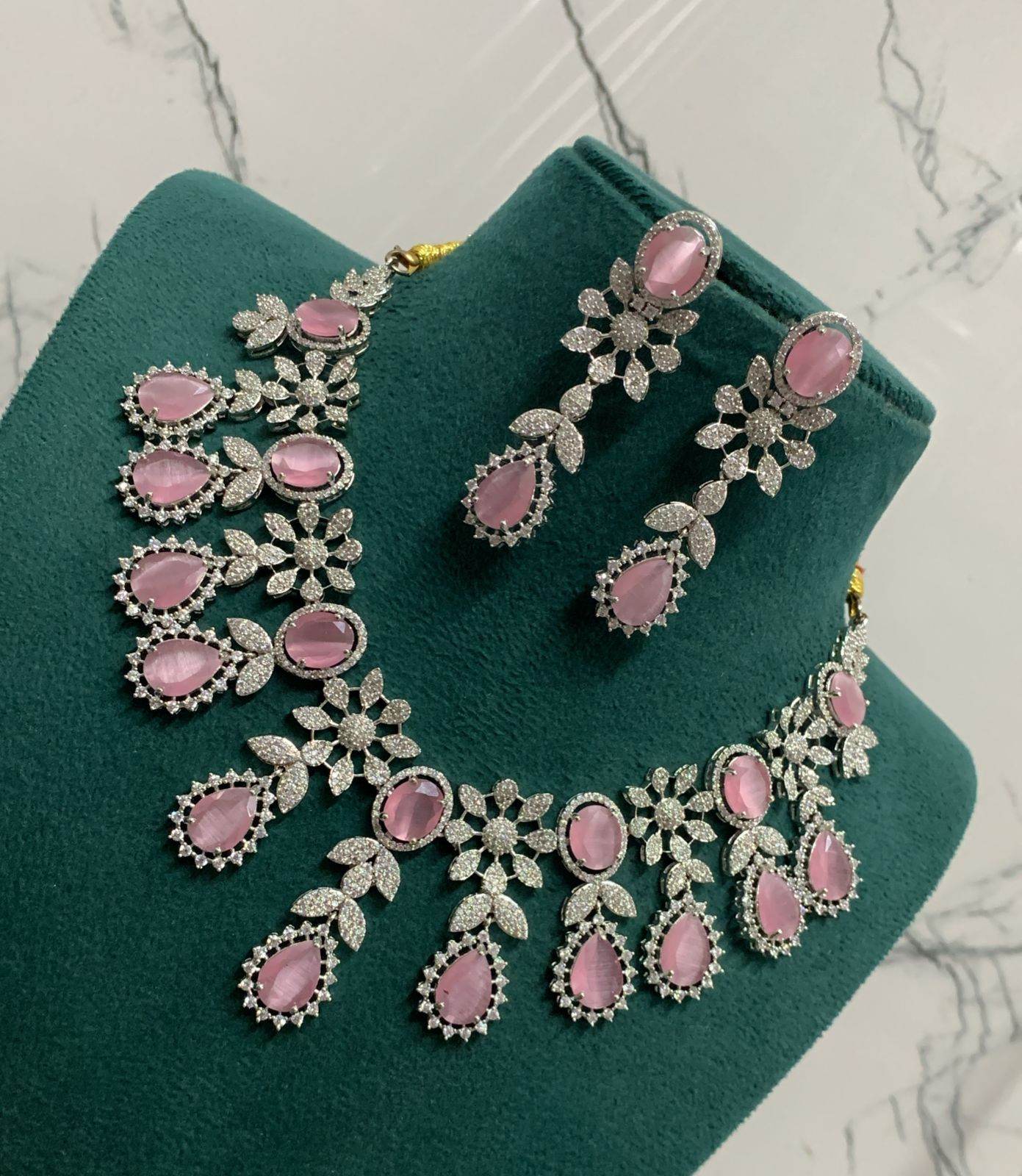 AD Stones Necklace - Nakshatra Jewels