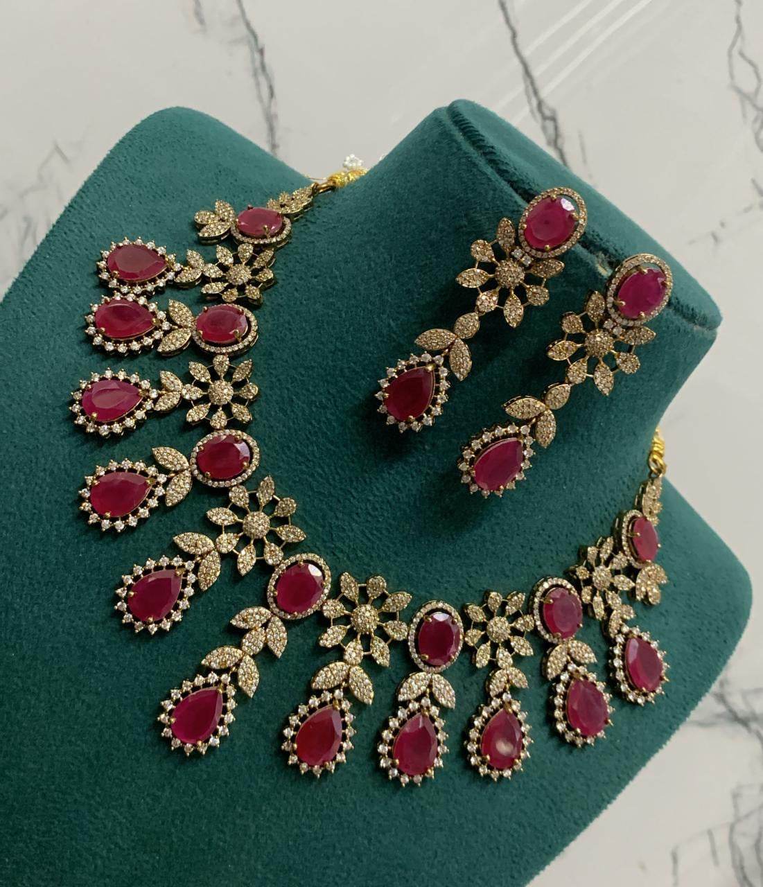 AD Stones Necklace - Nakshatra Jewels