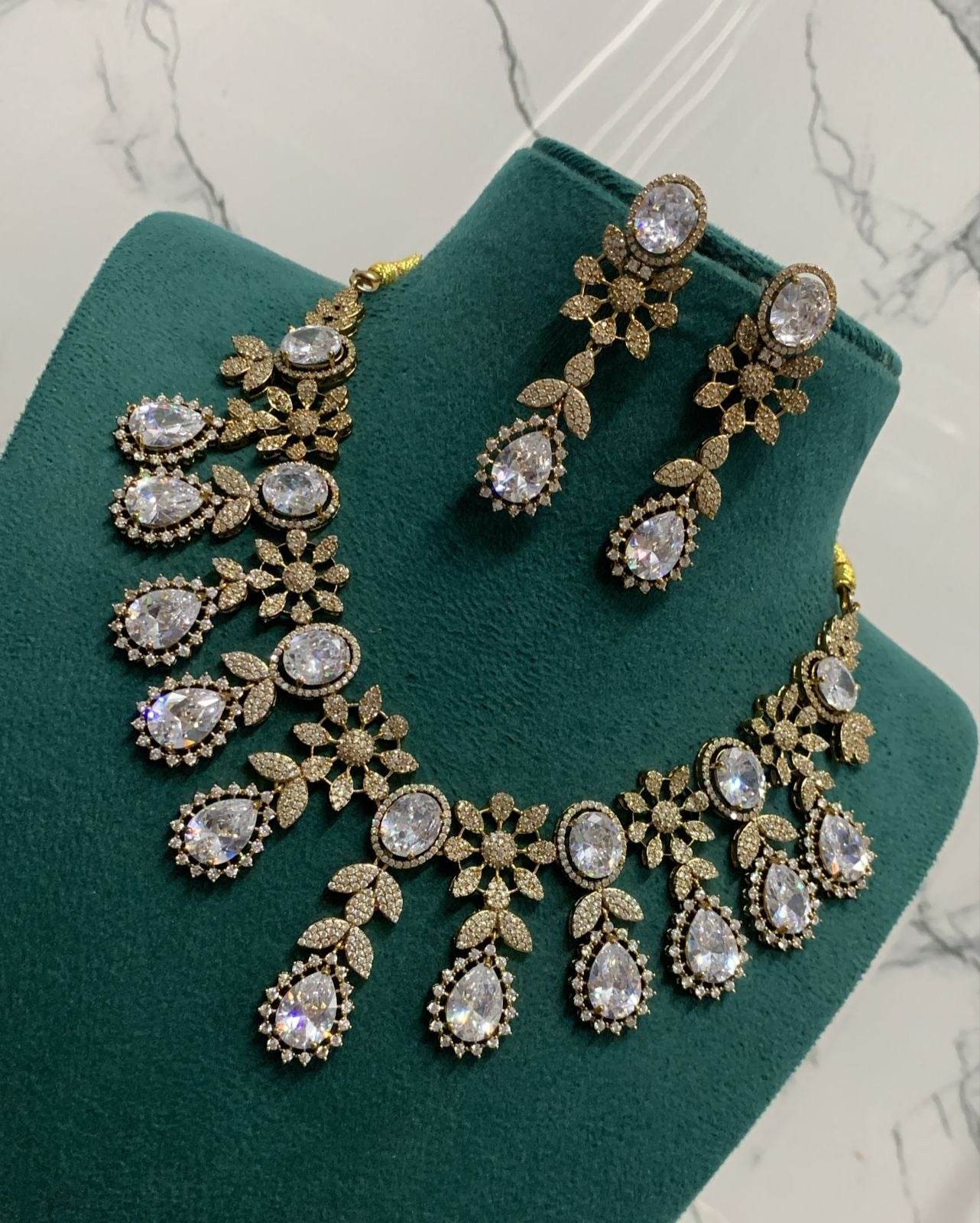 AD Stones Necklace - Nakshatra Jewels
