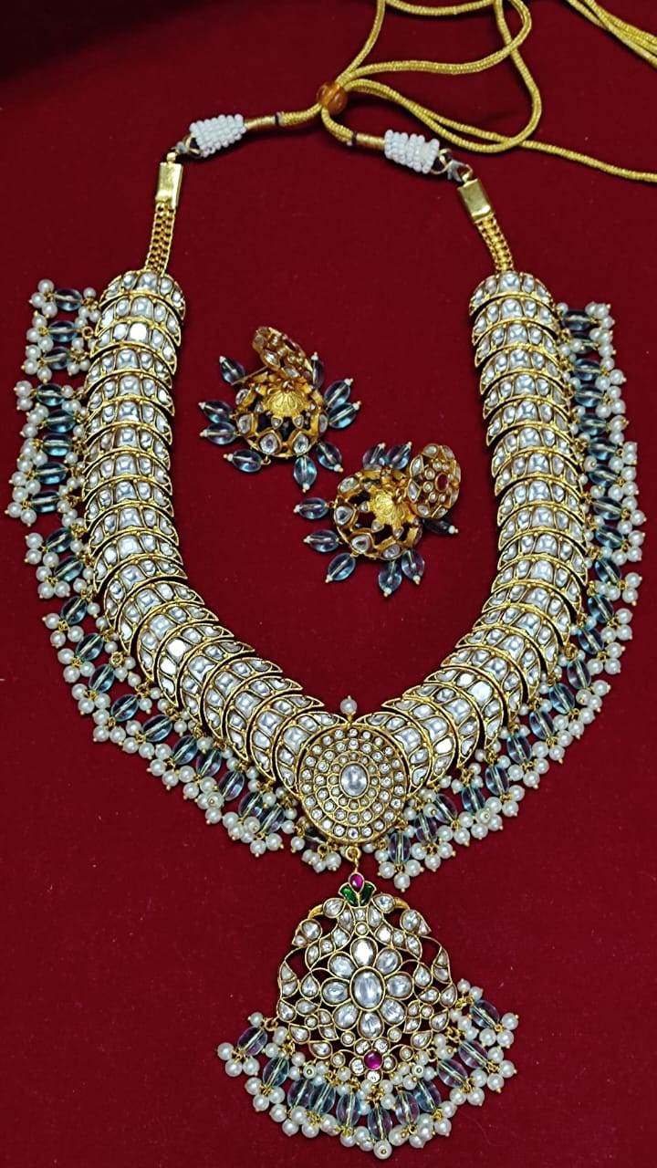 Jaadu Kundan Stones Bridal Haram - Nakshatra Jewels