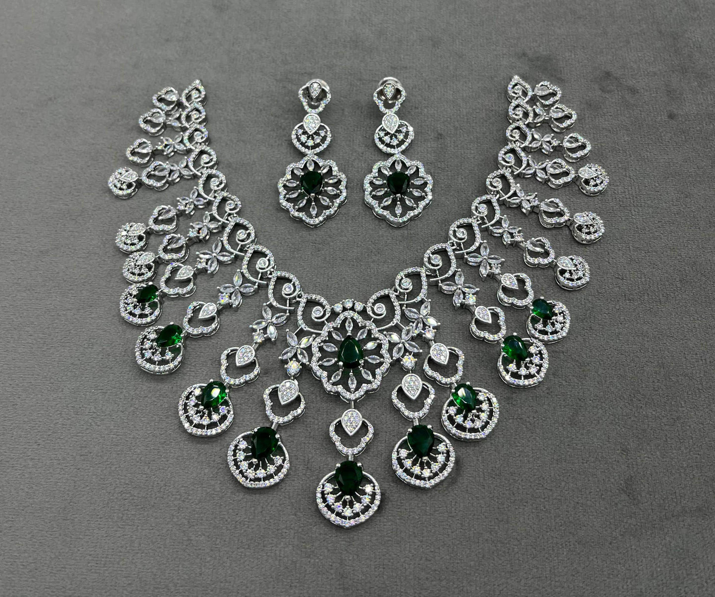 Moissanite & AD Stones Bridal Choker - Nakshatra Jewels