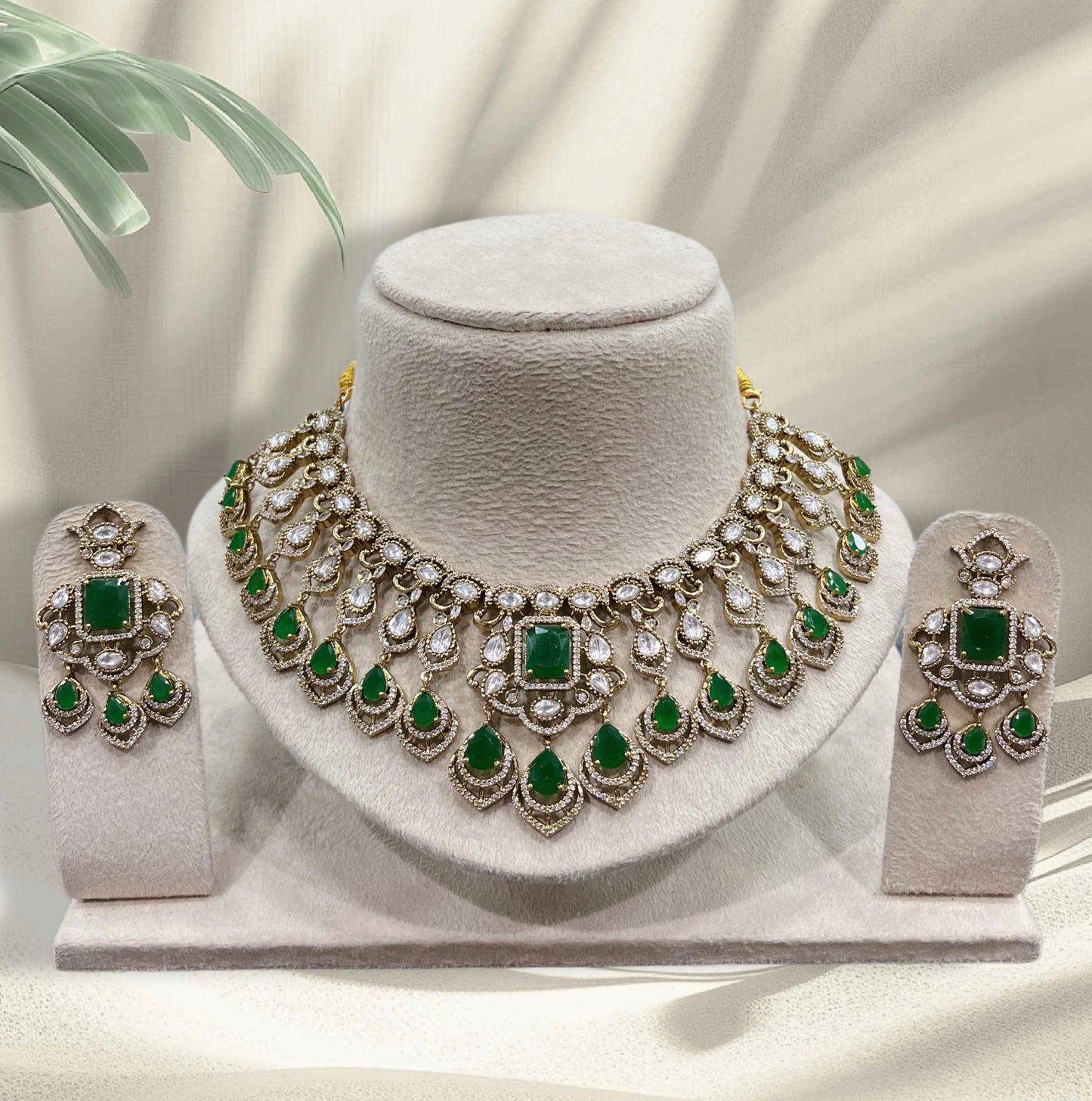 Moissanite Stones Bridal Necklace