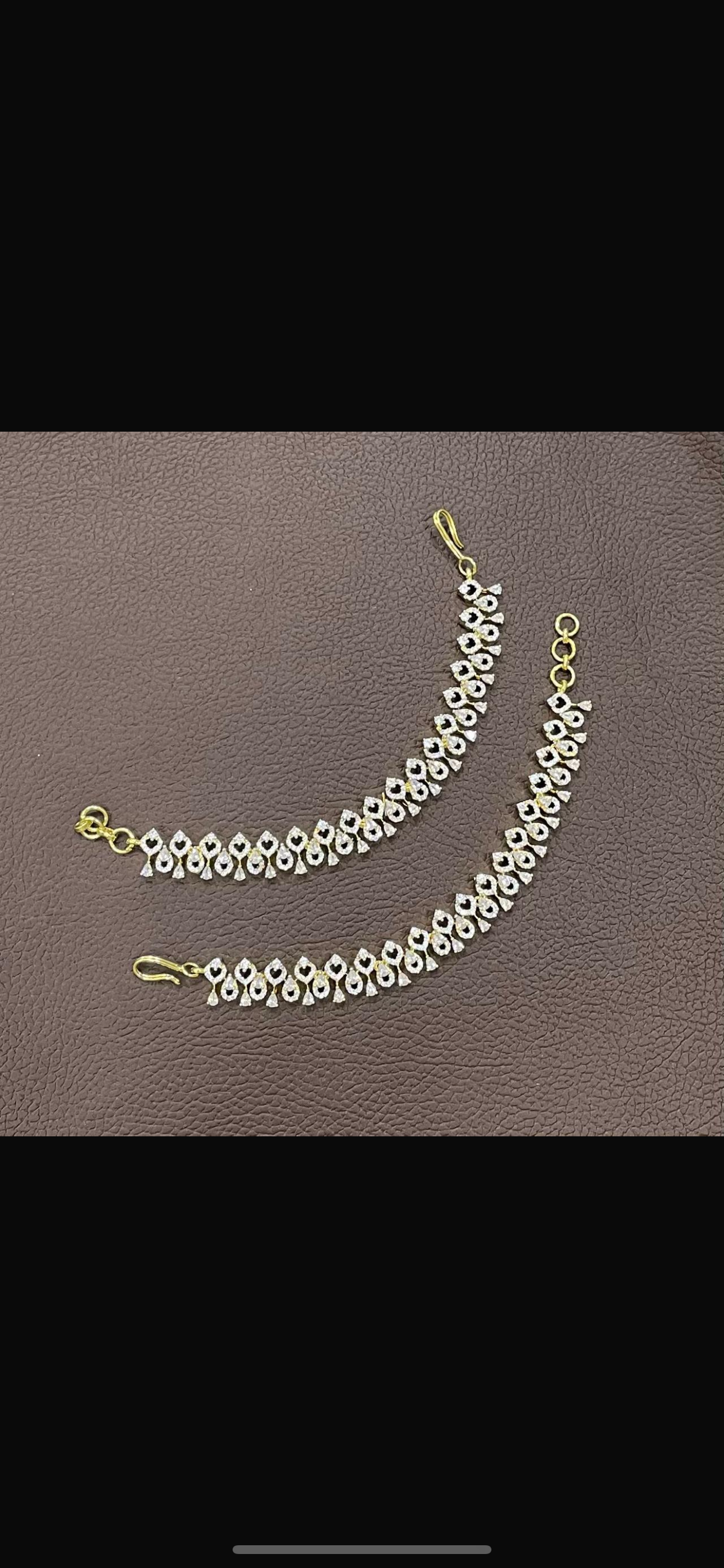 AD Stones Ear Chains