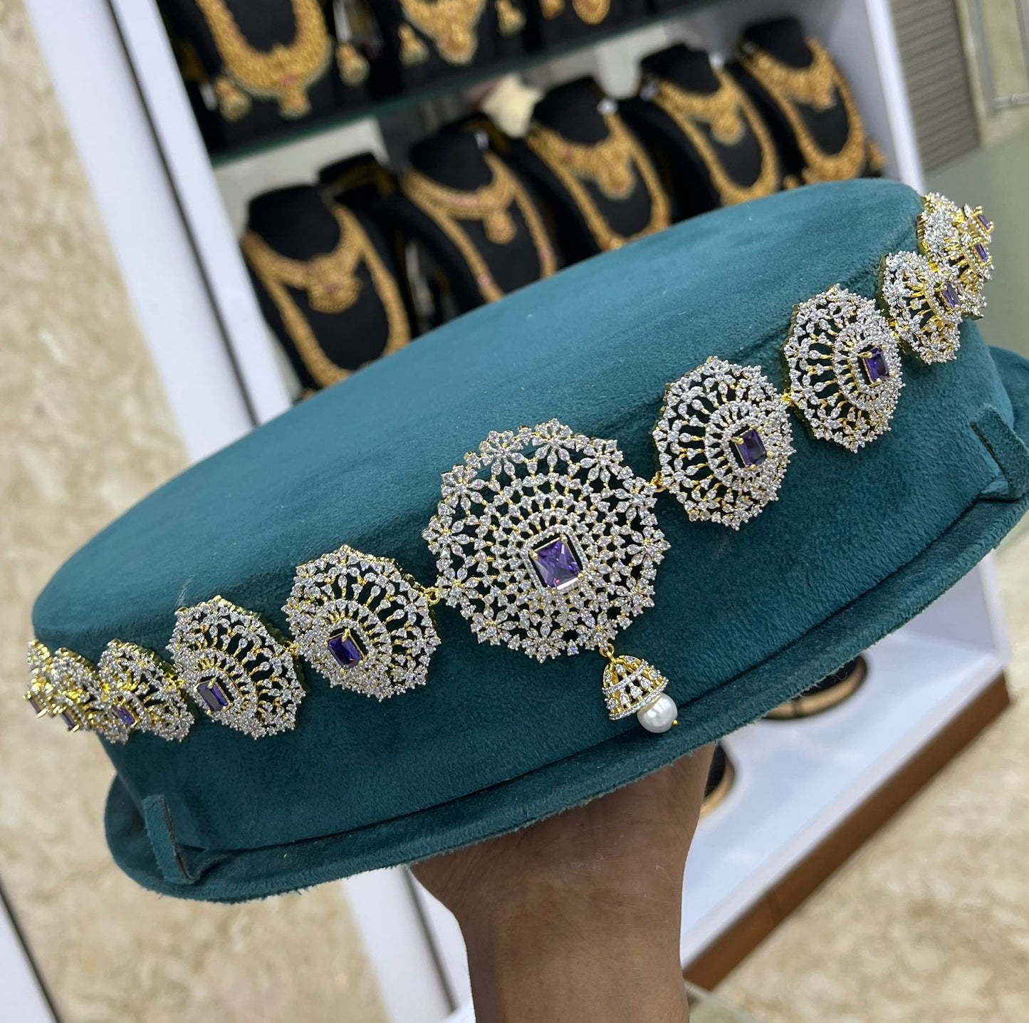 American Diamond Stones Bridal Hip Chain