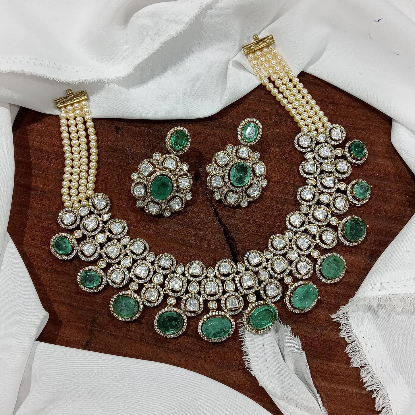 Moissanite Stones Bridal Necklace