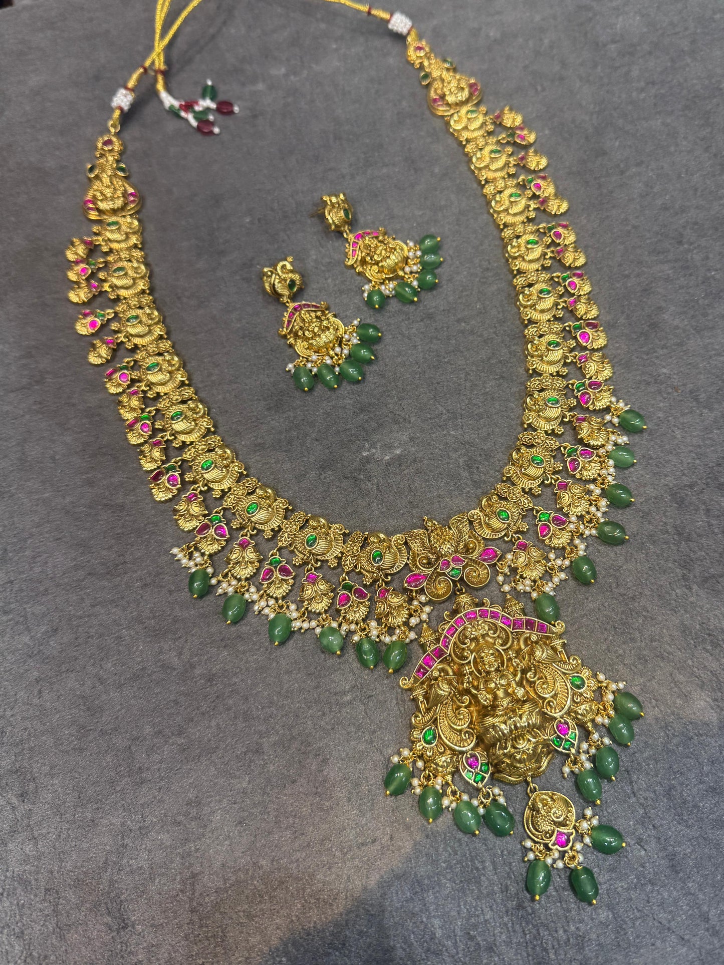 Nakshi Work with AD and Kundan Stones Bridal Haram