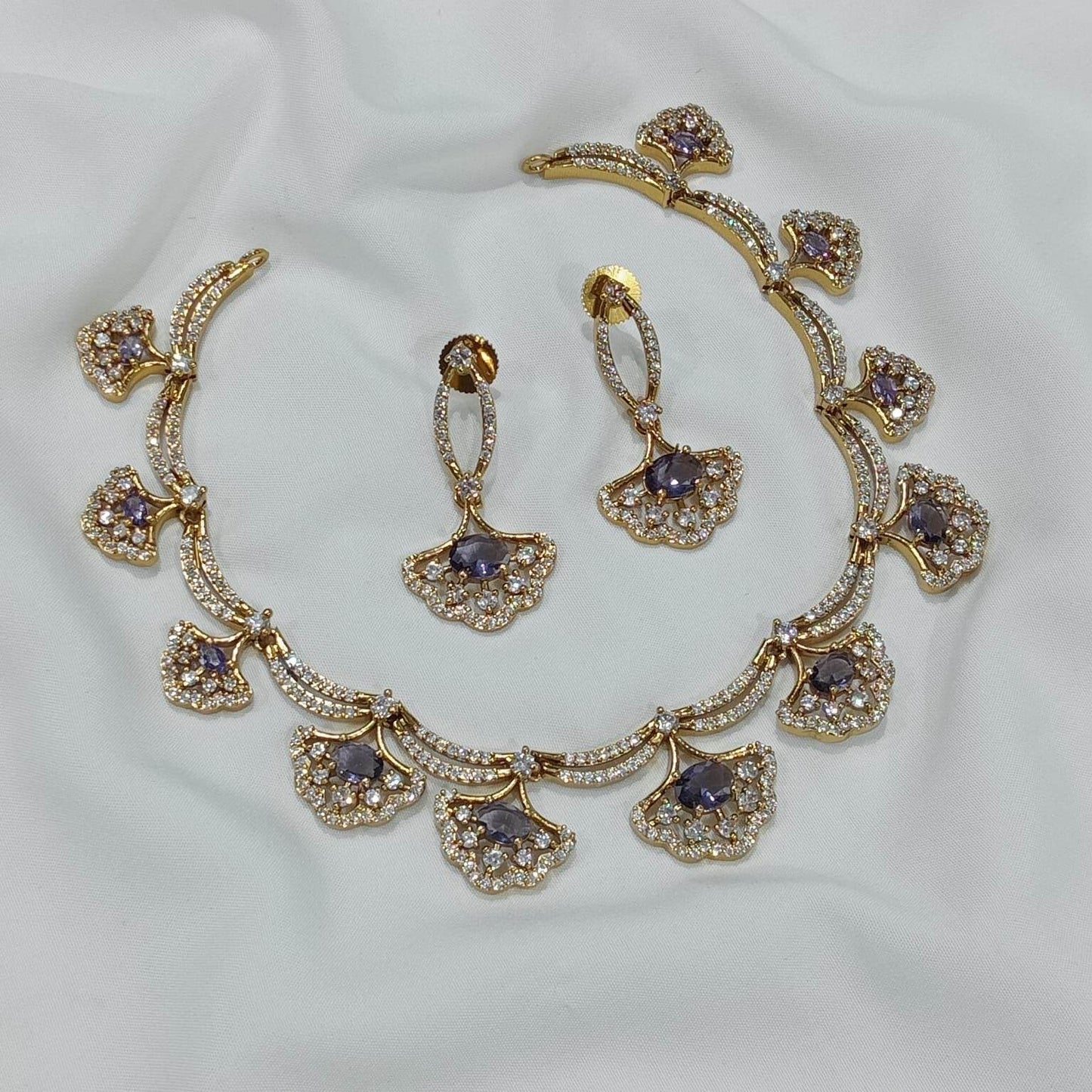 AD Stones Necklace - Nakshatra Jewels