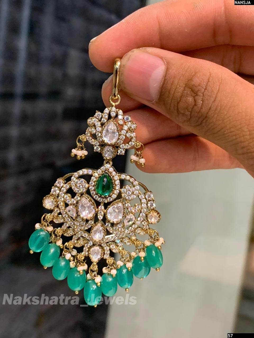 Mossianite Stones Tikka - Nakshatra Jewels