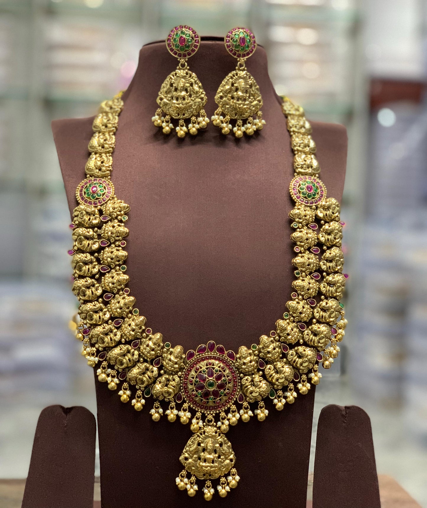 Nakshi Work with Kundan Stones Bridal Haram