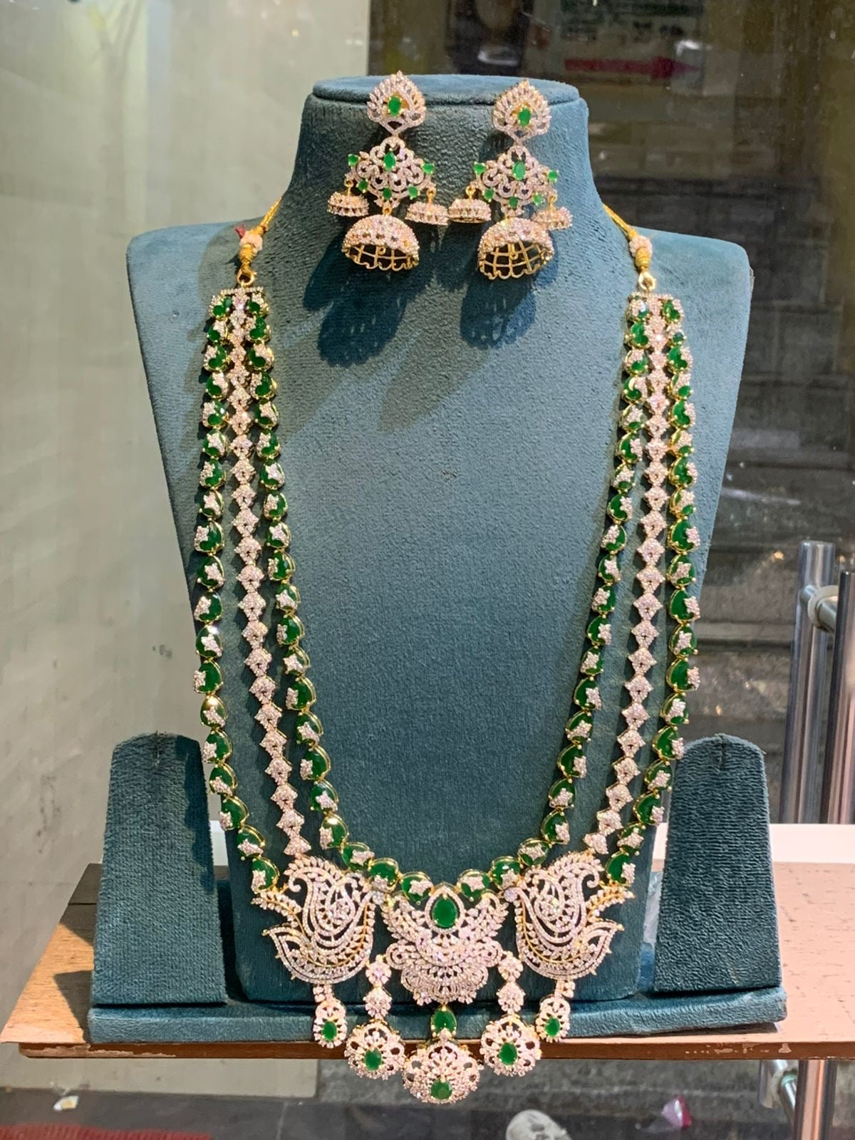 American Diamond Stones Bridal Layer Haram