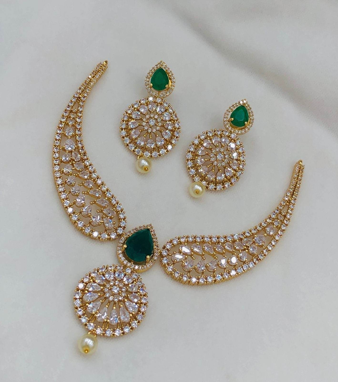AD Stones Necklace - Nakshatra Jewels