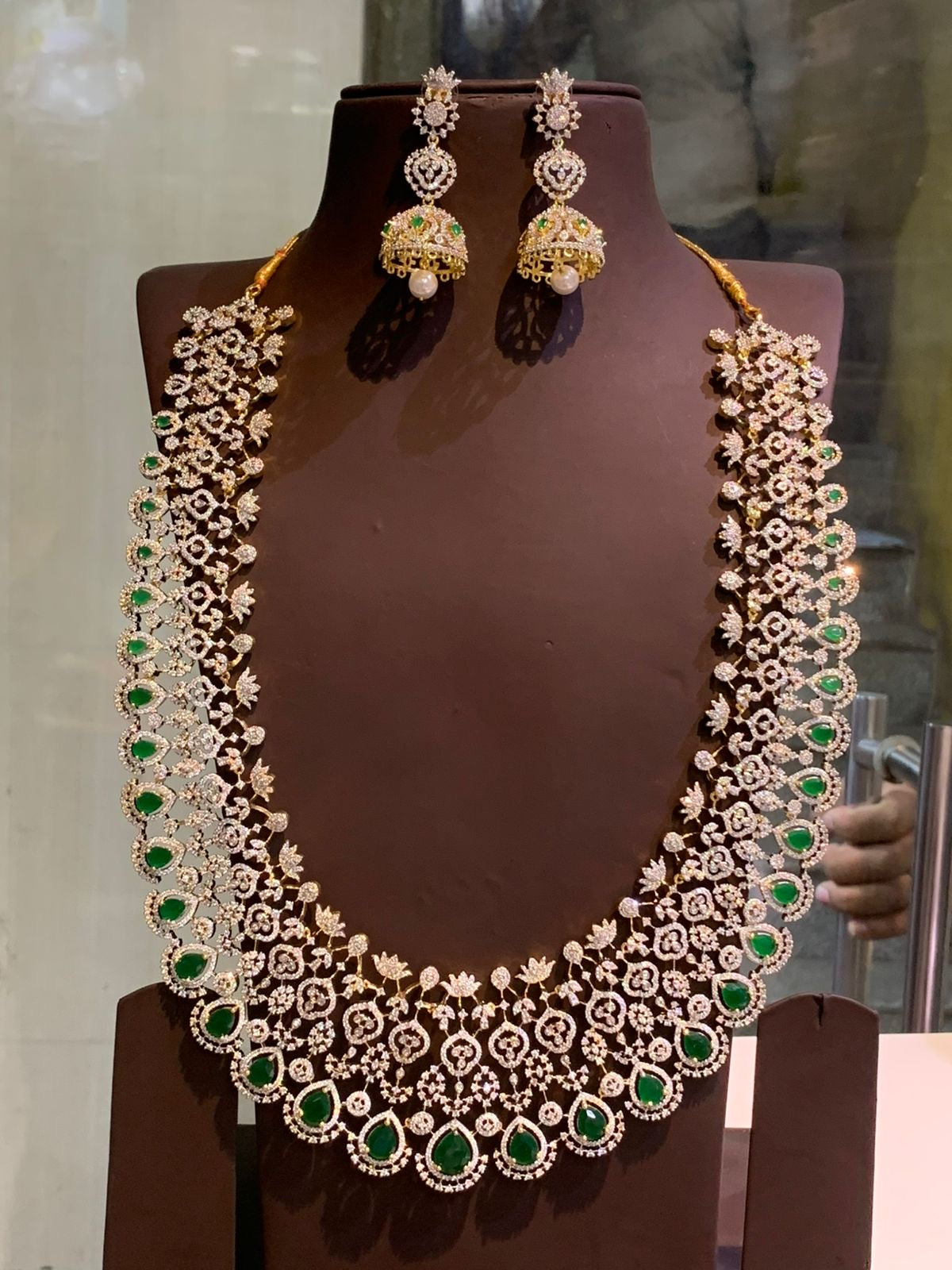 American Diamond Stones Bridal Haram