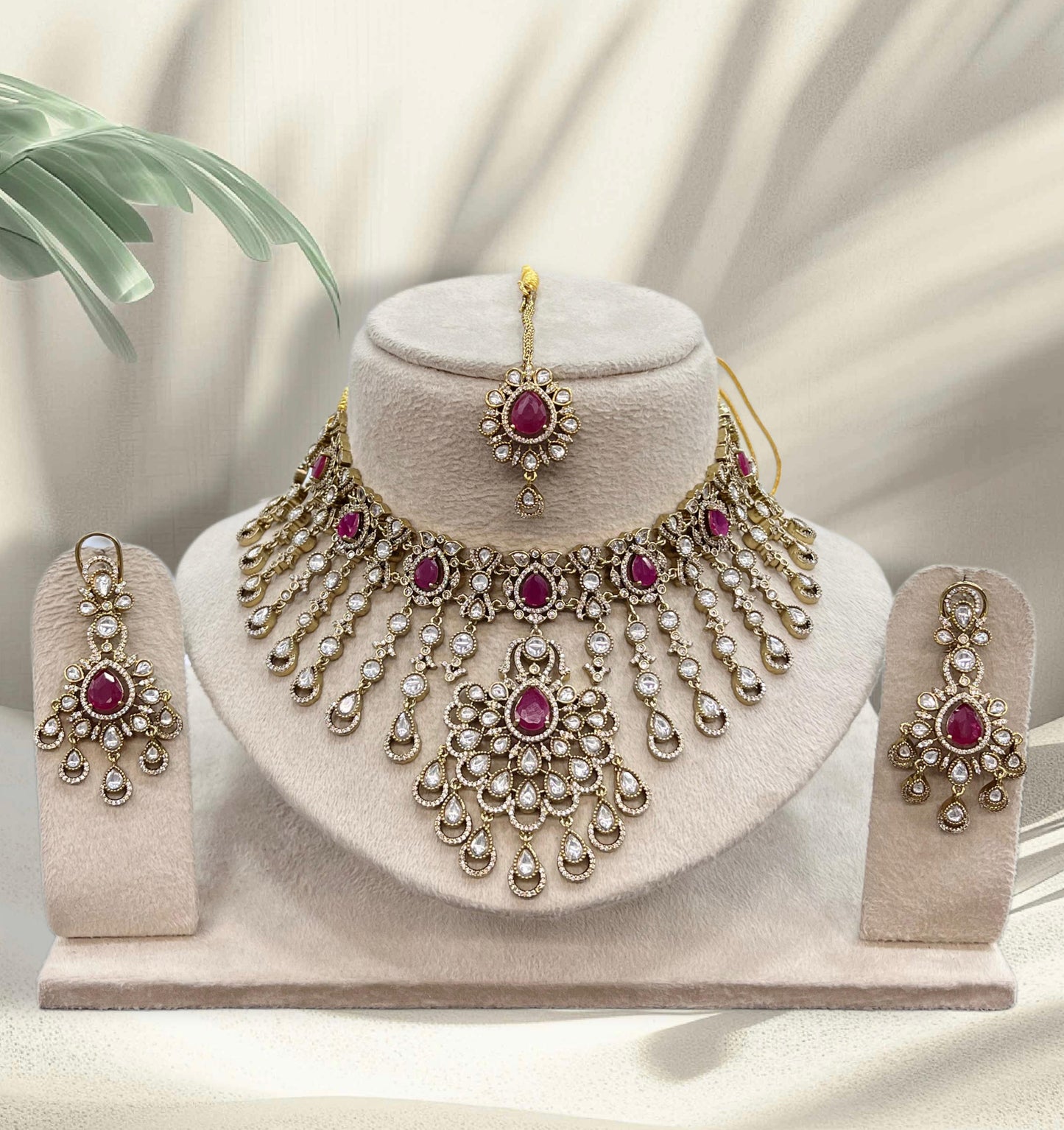 Moissanite Stones Bridal Necklace