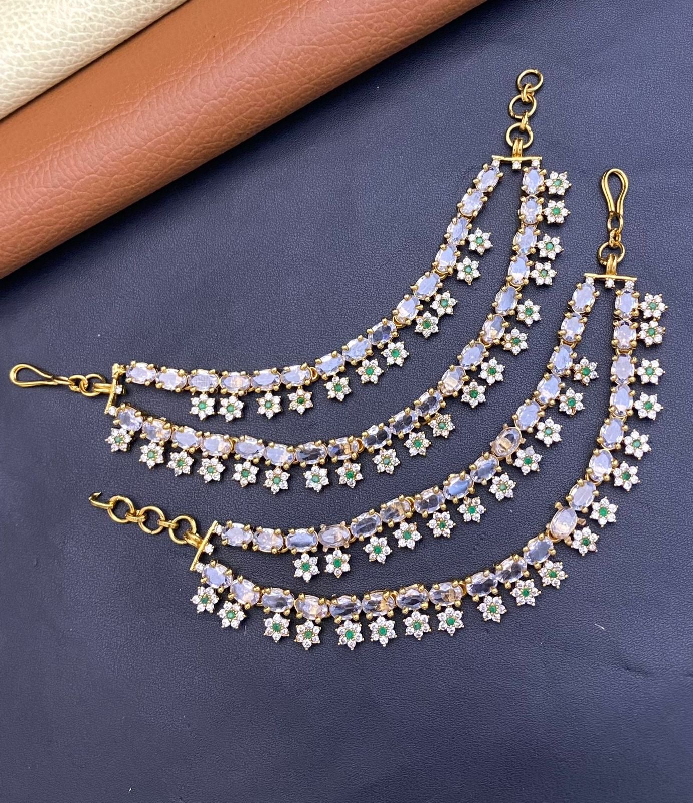 AD Stone Ear Chains
