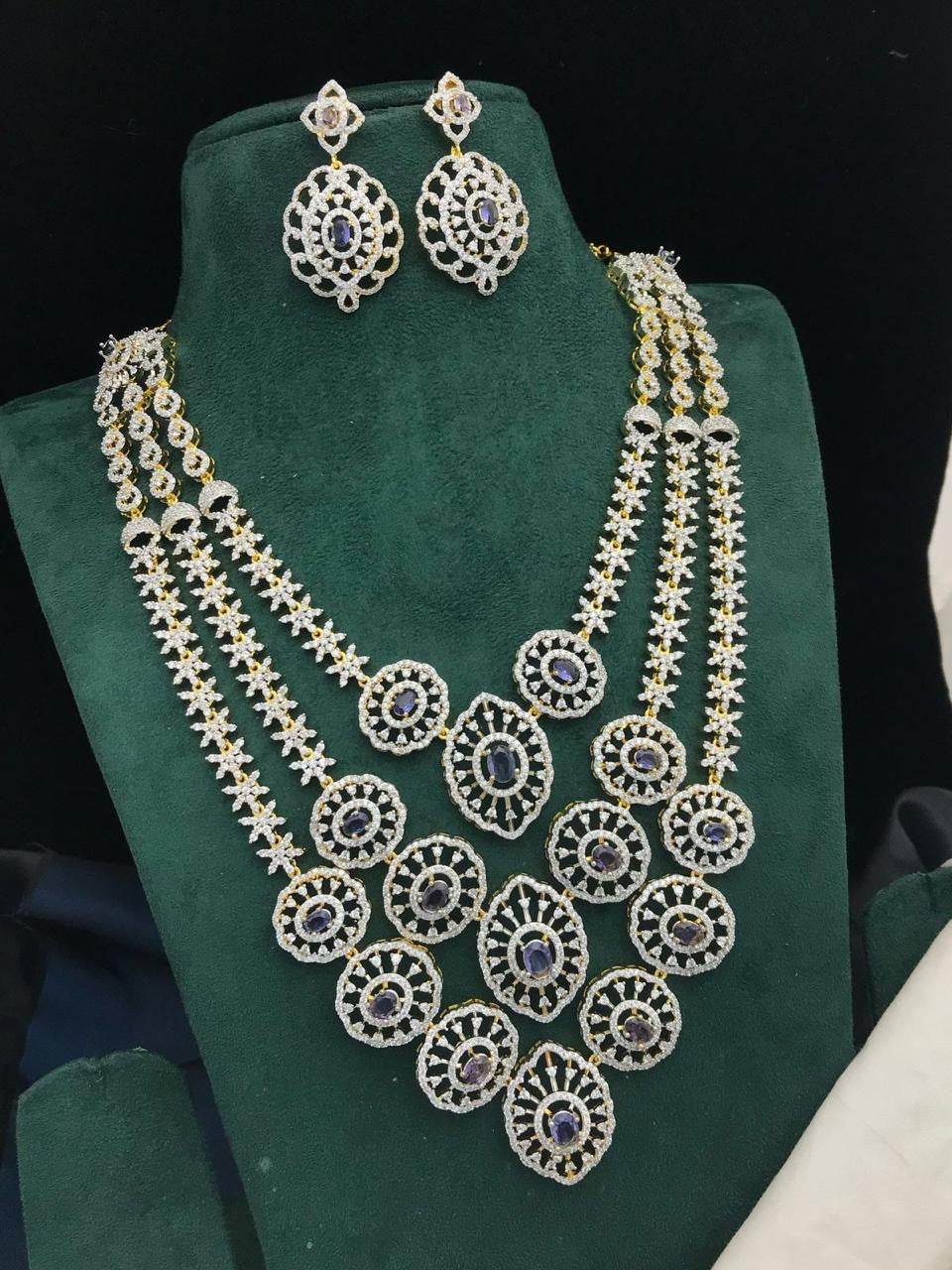 American Diamond Stones Necklace