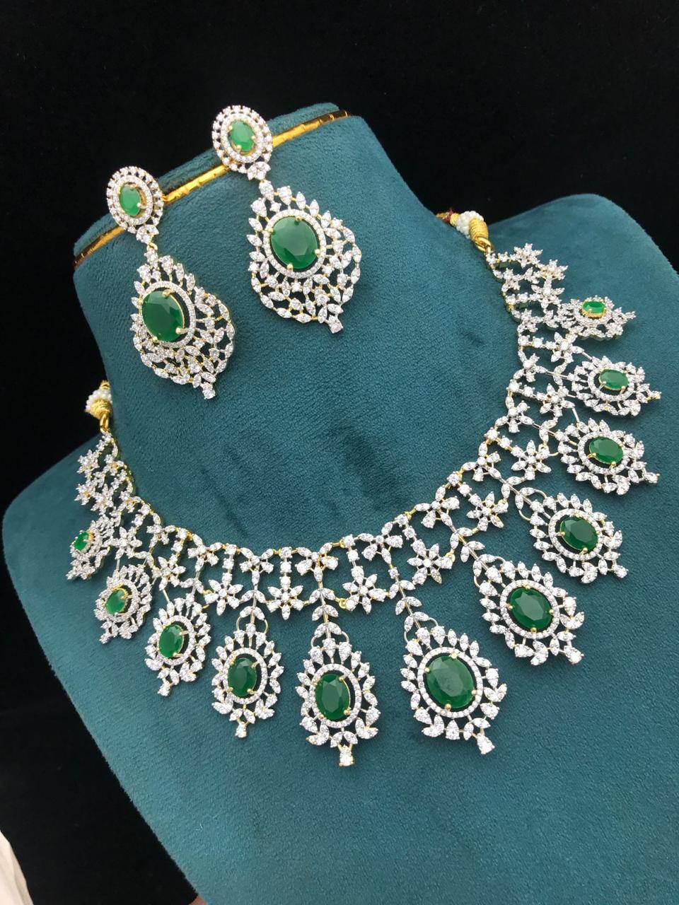 American Diamond Stone Necklace - Nakshatra Jewels