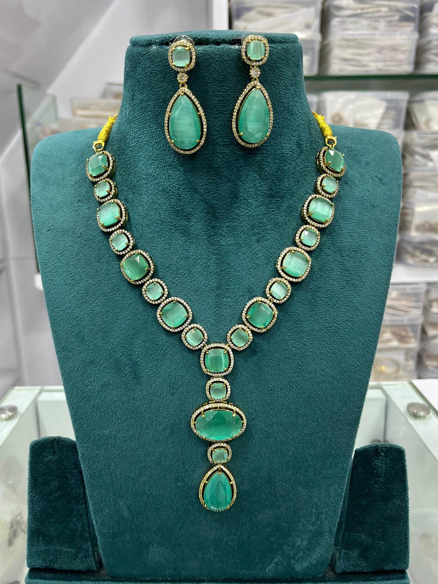 AD Stones Necklace - Nakshatra Jewels