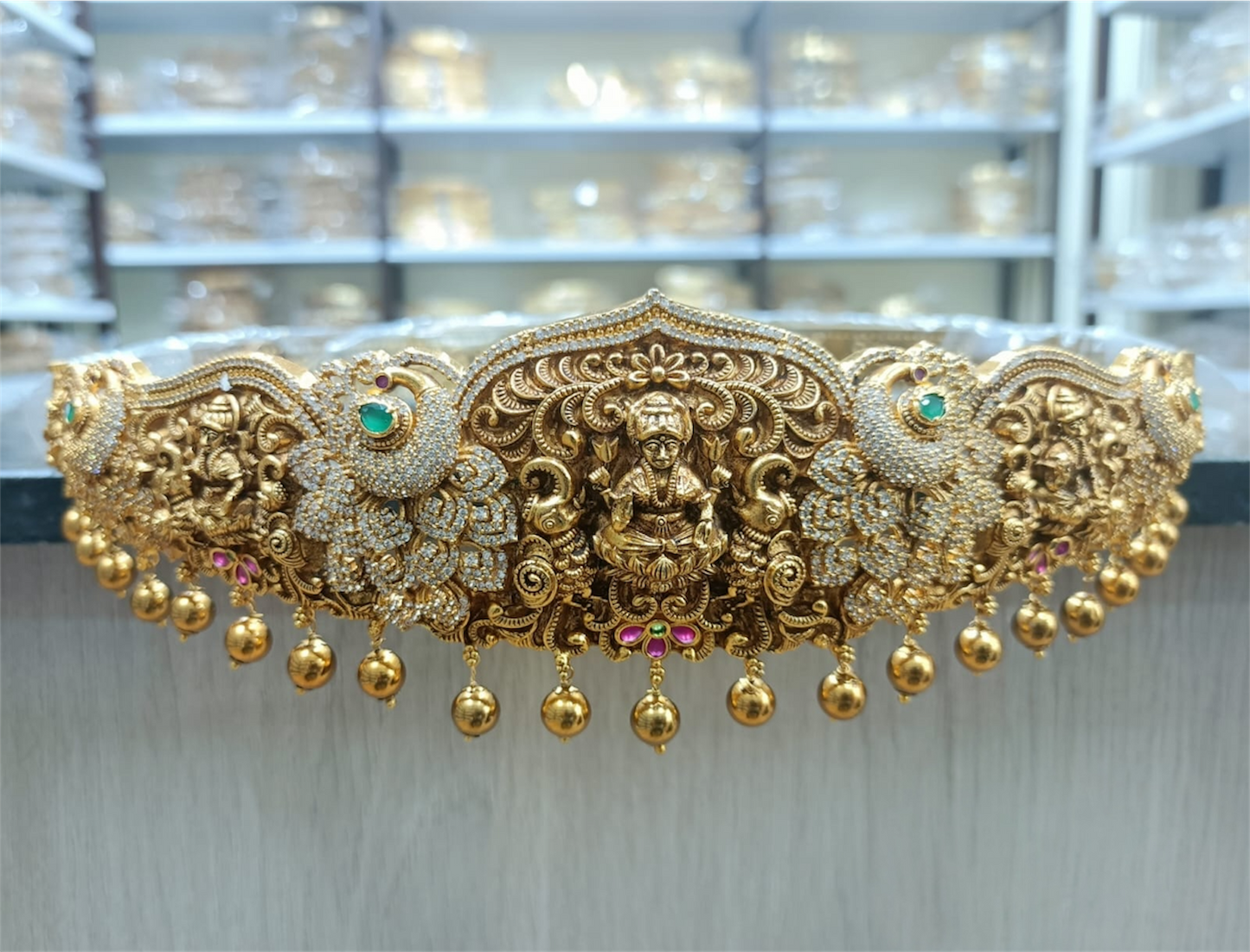 Nakshi Work with AD Stones Bridal Hip Belt
