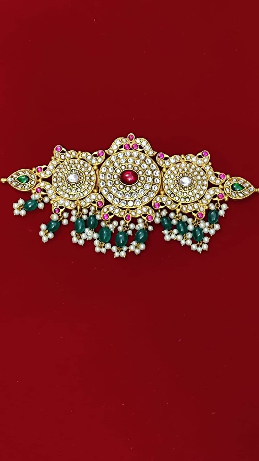 Jaadu Kundan Stones Bridal Choker - Nakshatra Jewels