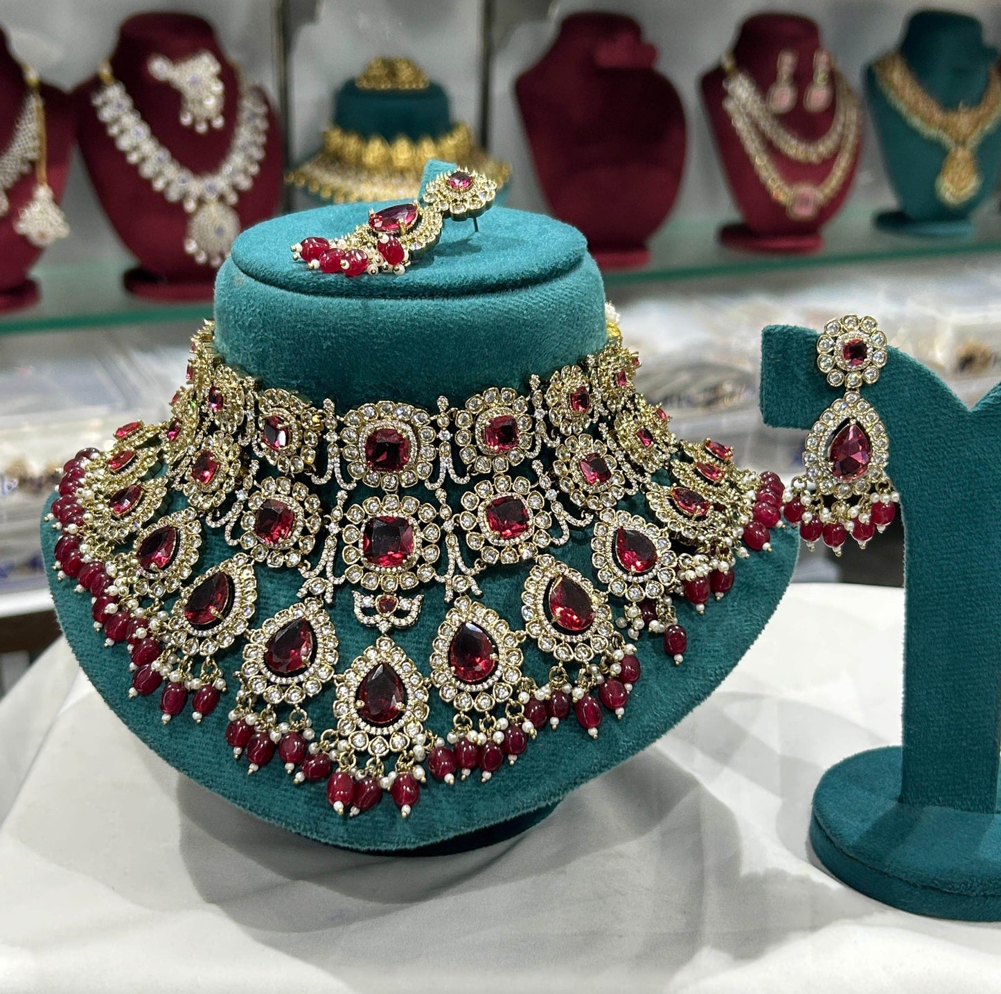 Victorian Polish with AD Stones Choker - Nakshatra Jewels