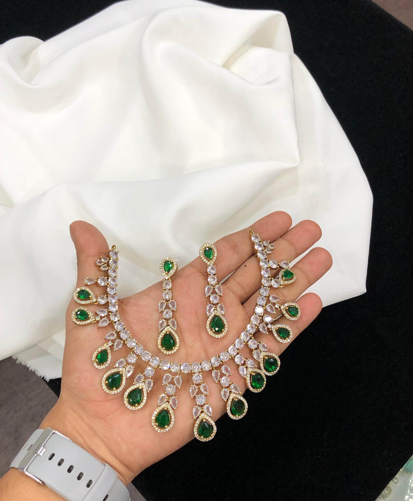 AD Stones Necklace - Nakshatra Jewels