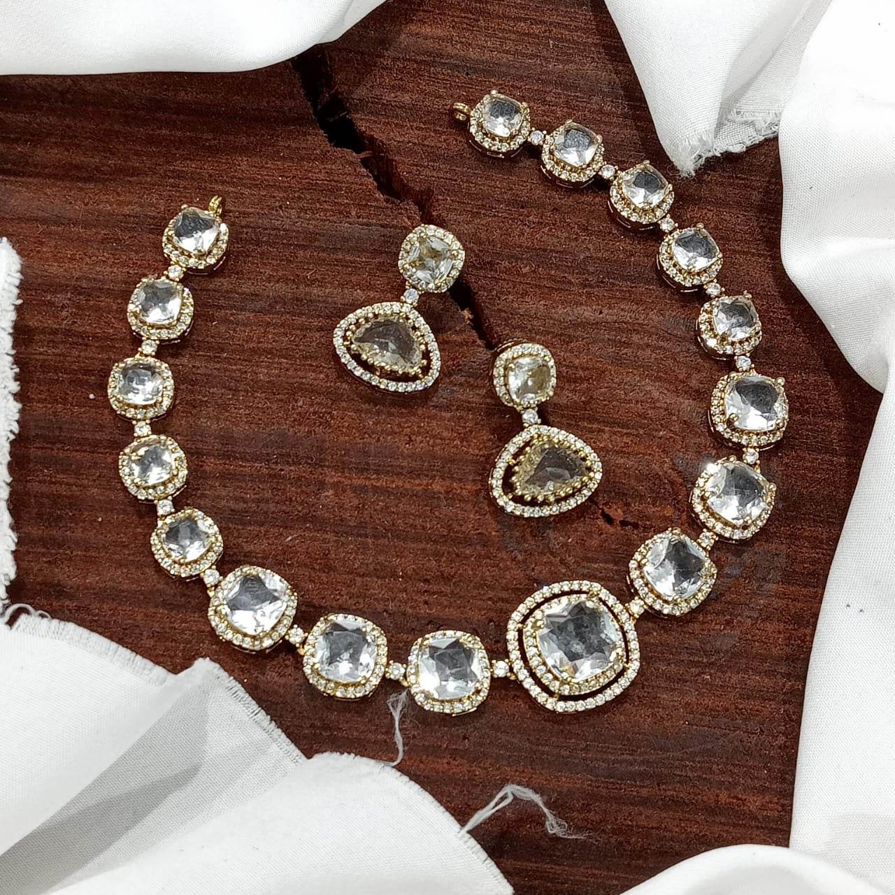AD Stones Necklace - Nakshatra Jewels