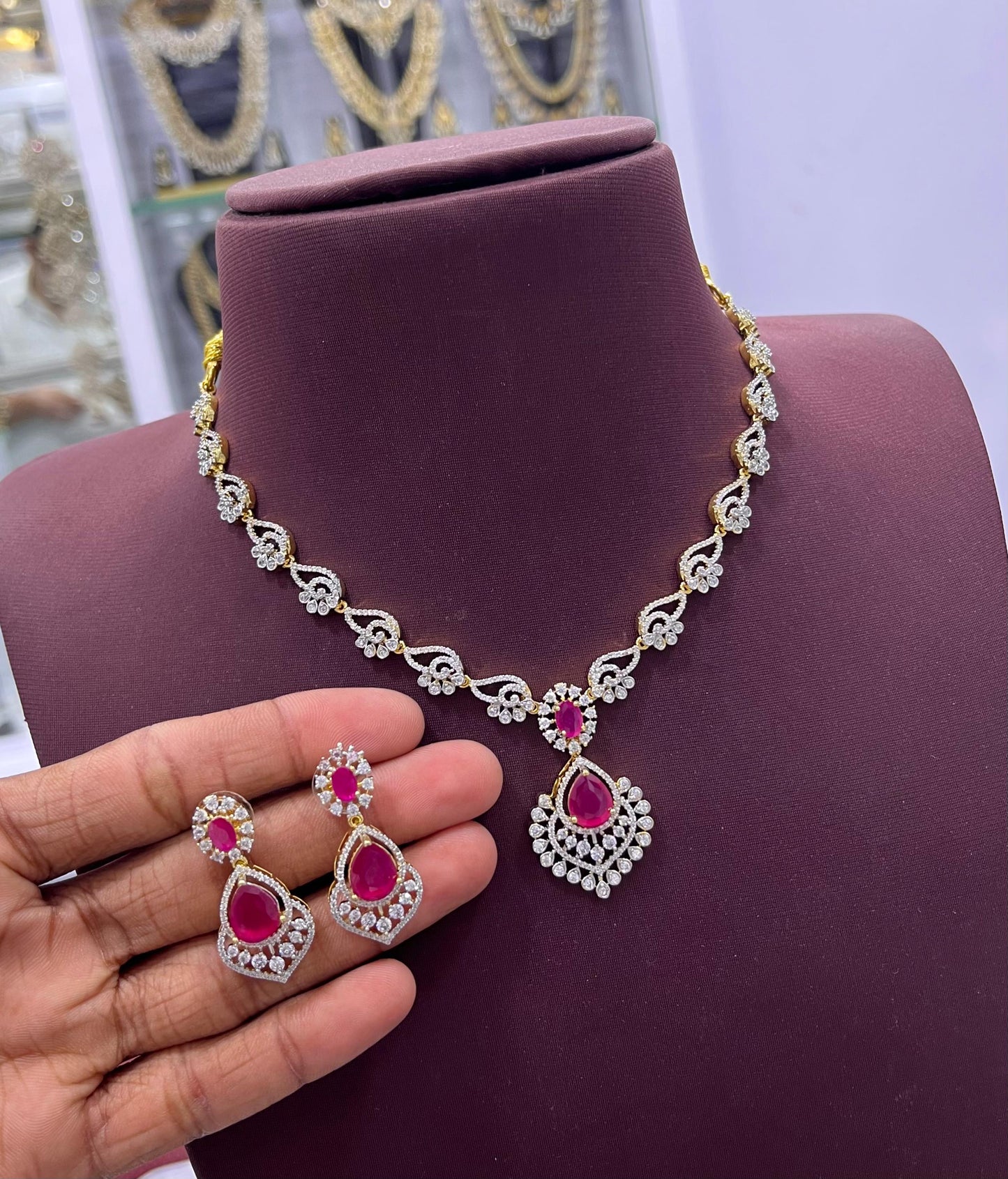 AD Stones Necklace