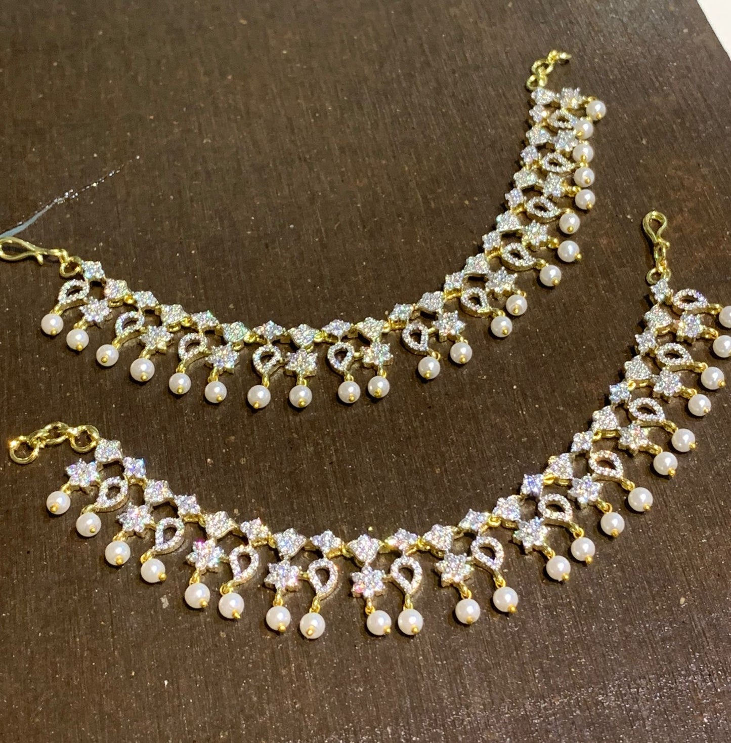 AD Stones Ear Chains