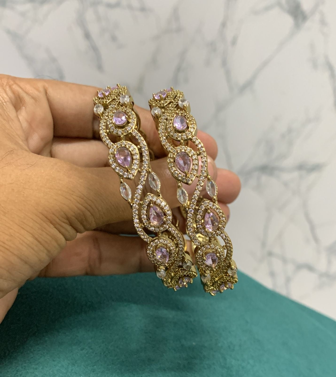 Victorian Polish AD Stone Bangles