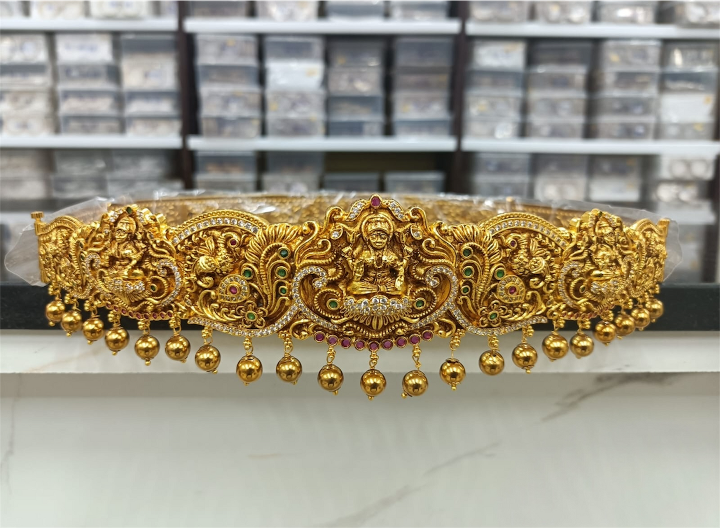 Nakshi Work with AD Stones Bridal Hip Belt