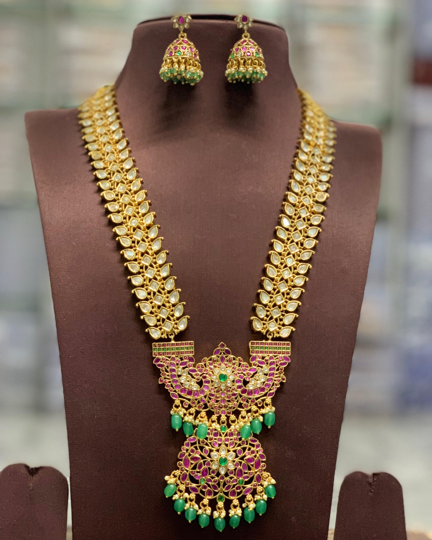 Nakshi Work with Kundan Stones Bridal Haram