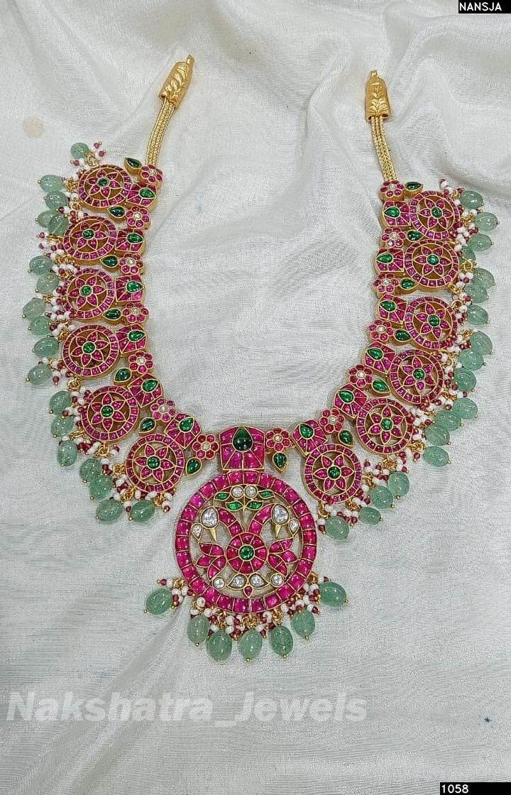 Jaadu Kundan Stones Bridal Necklace - Nakshatra Jewels
