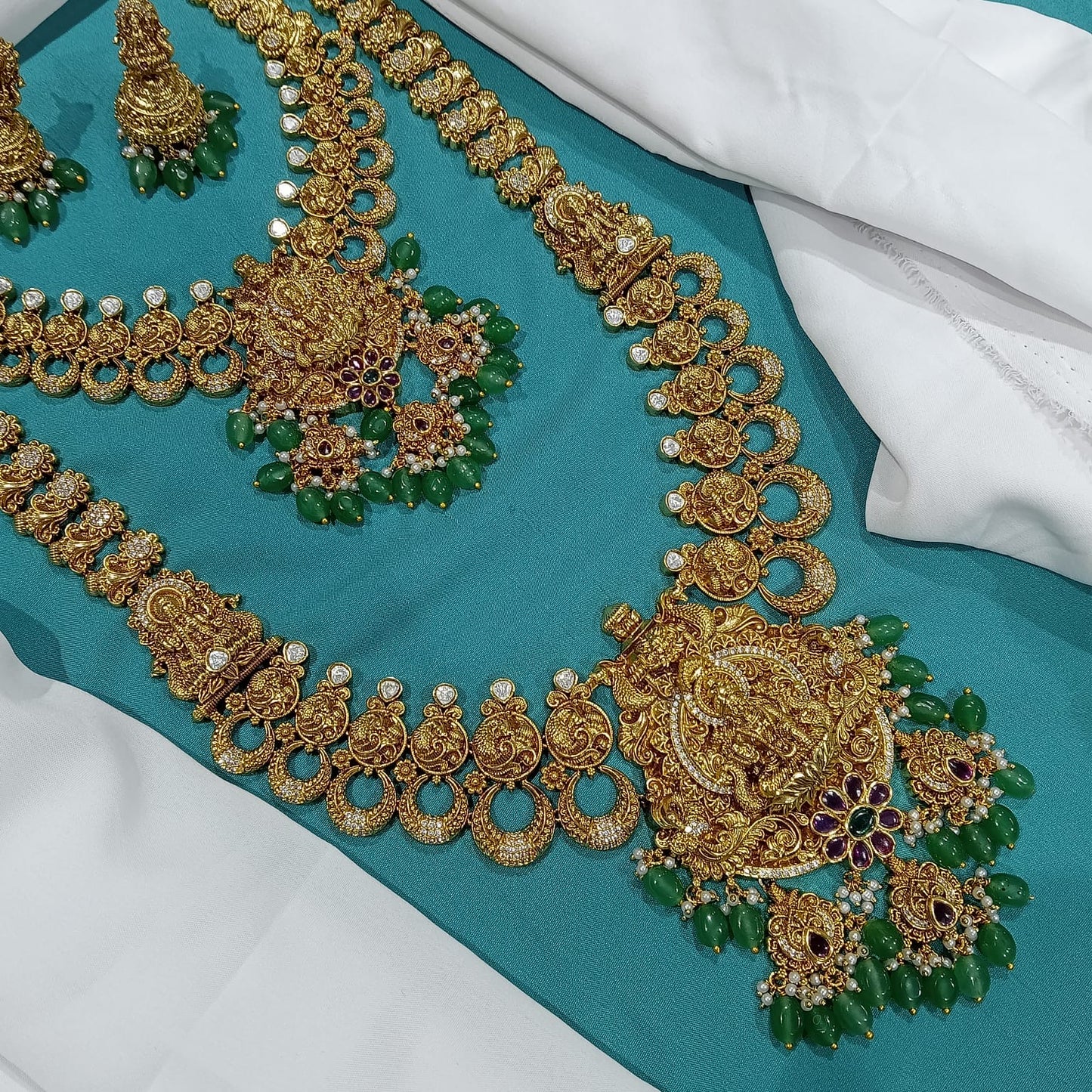 Nakshi Work with AD Stones Bridal Combo