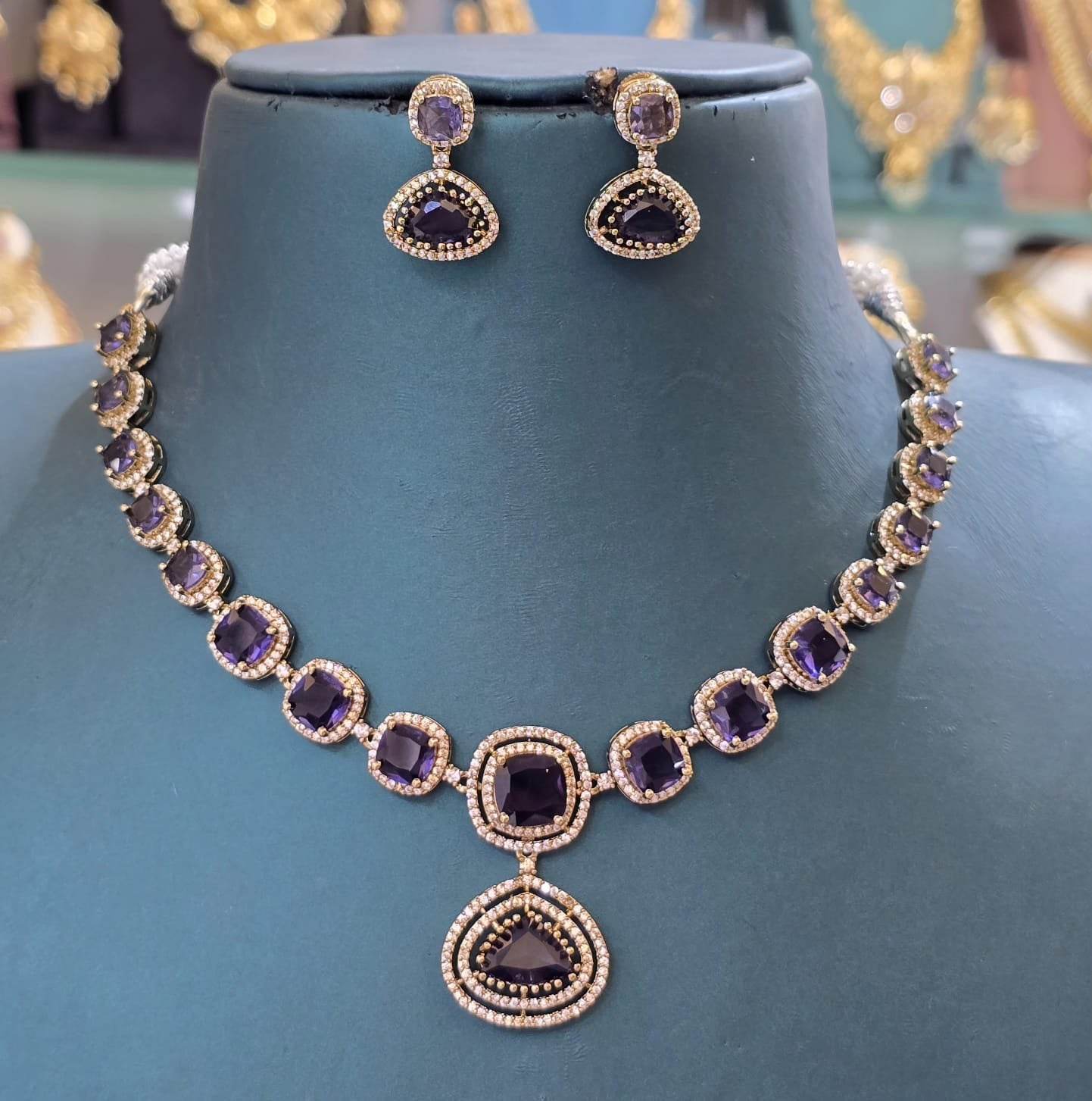 AD Stones Necklace - Nakshatra Jewels
