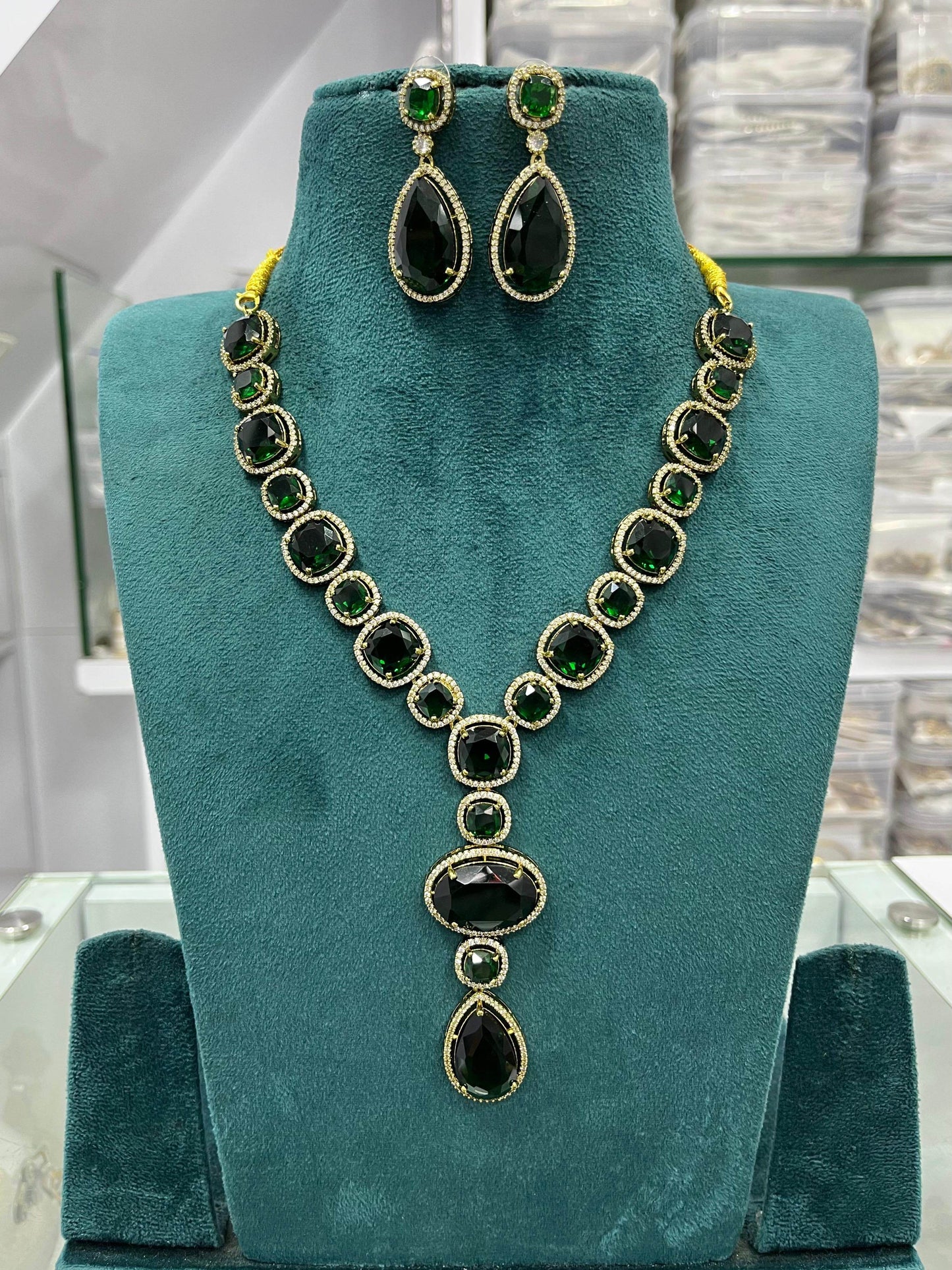 AD Stones Necklace - Nakshatra Jewels