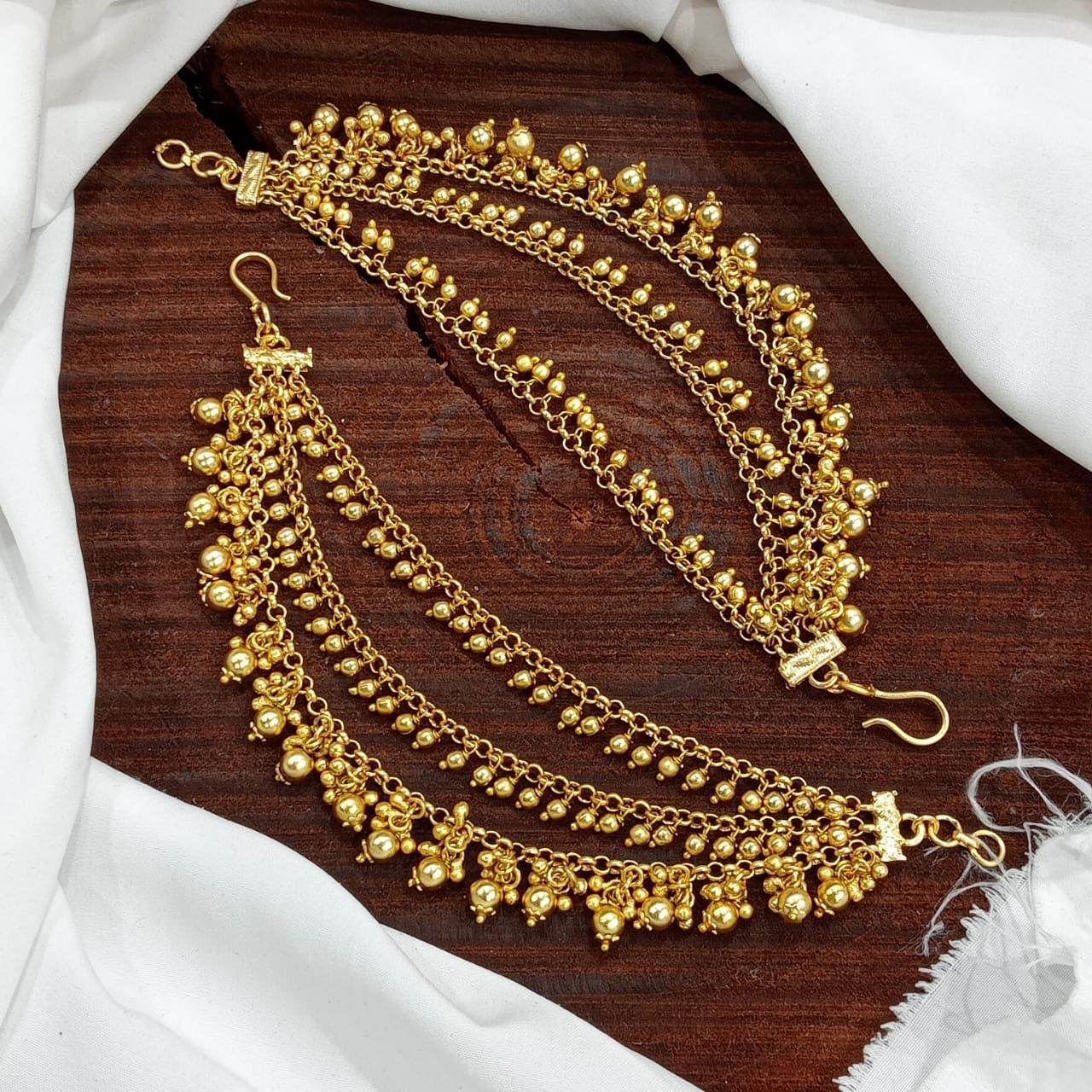 Premium Matt Ear Chains - Nakshatra Jewels