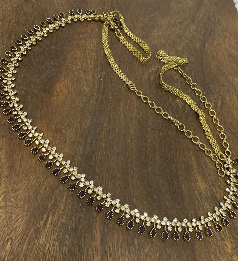 AD Stones Bridal Hip Chain