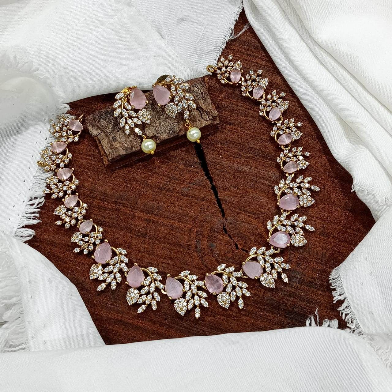 AD Stones Necklace - Nakshatra Jewels
