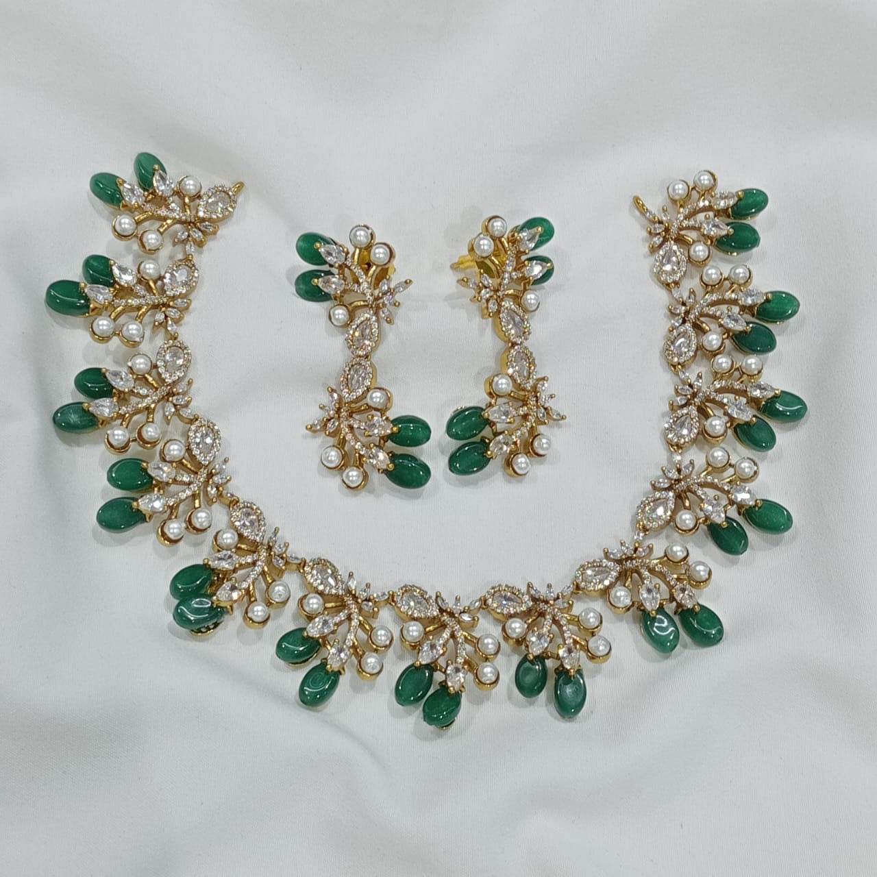 AD Stones Necklace - Nakshatra Jewels