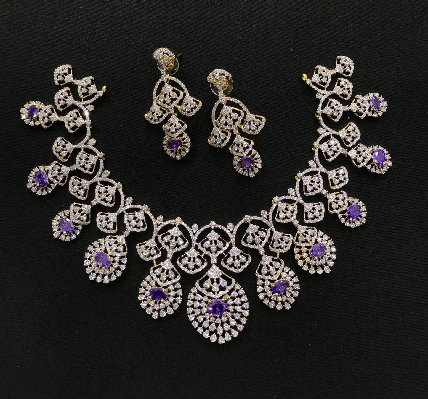 American Diamond Stones Necklace