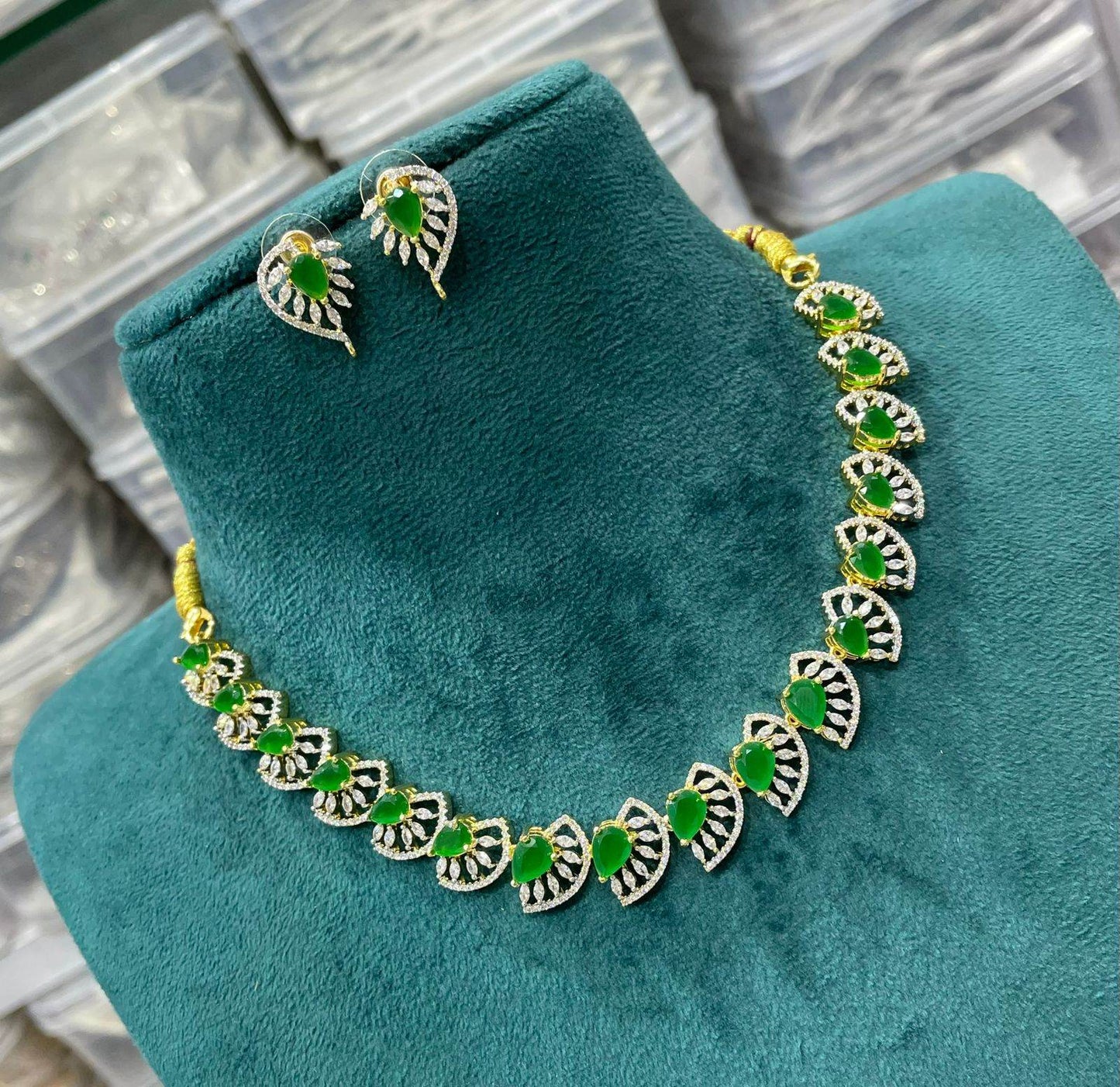 AD Stones Necklace - Nakshatra Jewels
