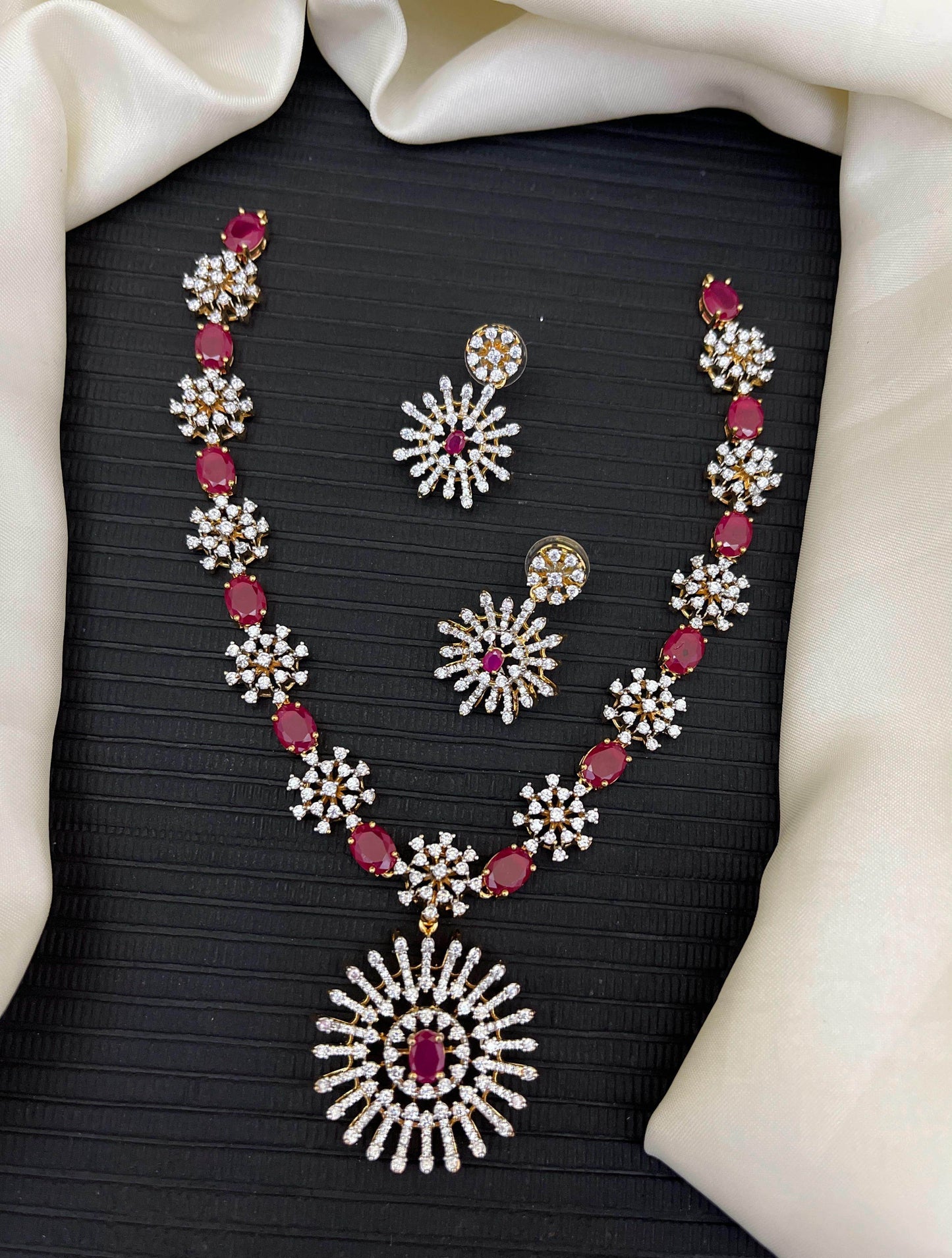 AD Stones Necklace - Nakshatra Jewels
