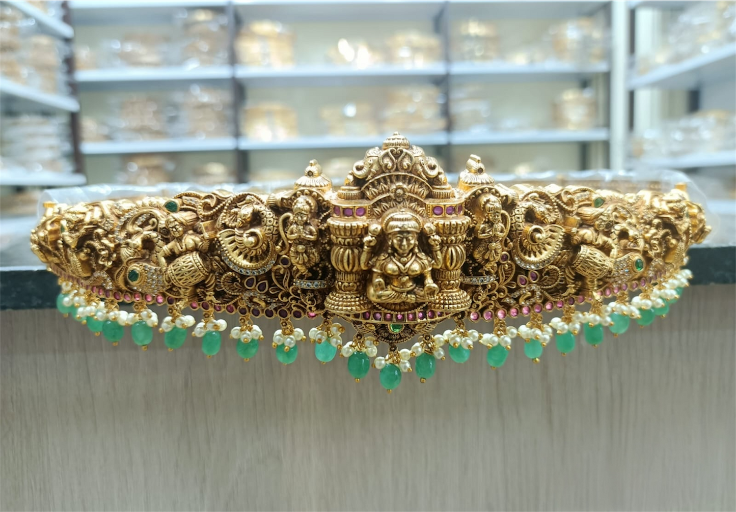 Nakshi Work with AD Stones Bridal Hip Belt