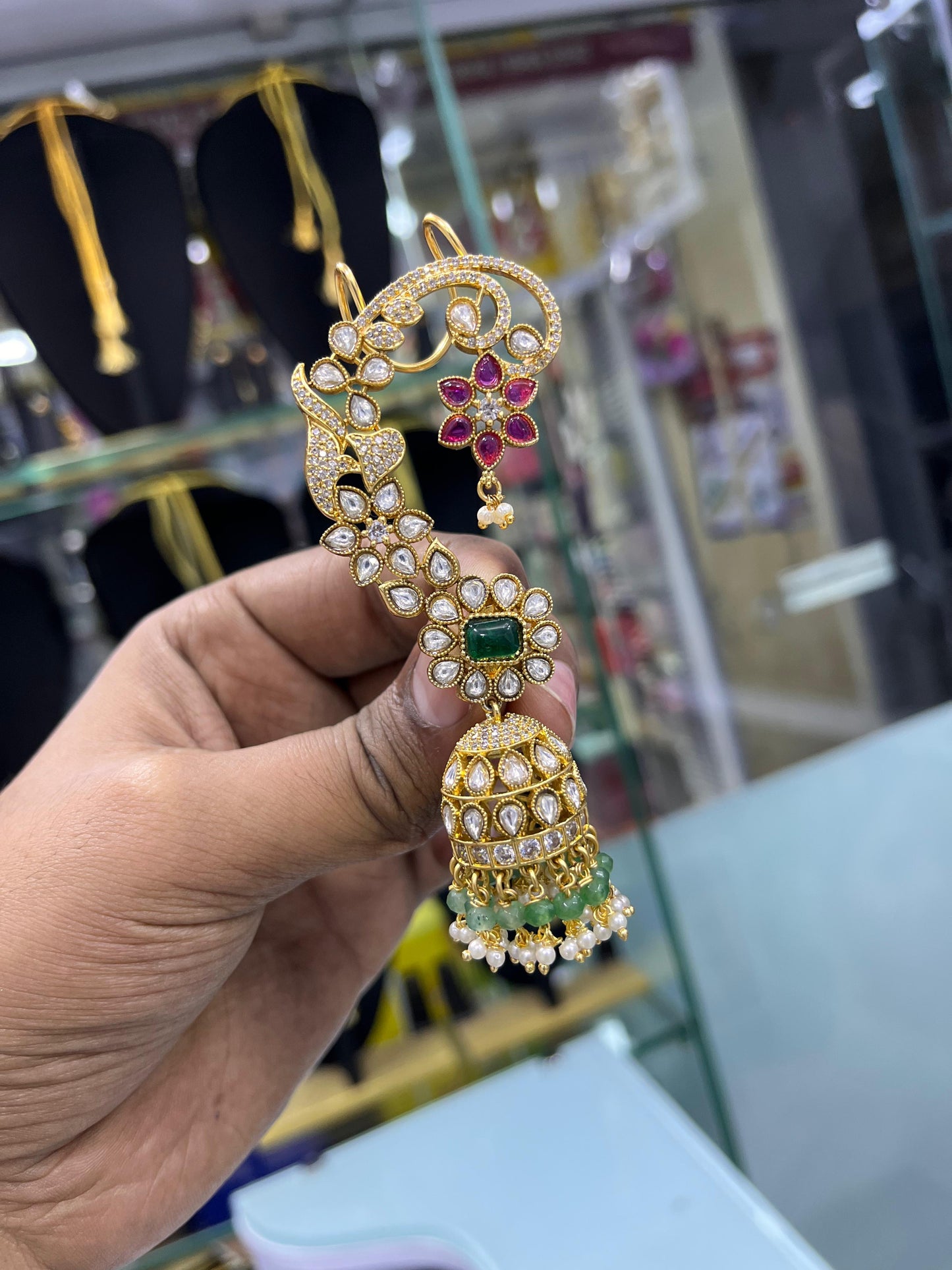 AD Stones Bridal Earcuffs